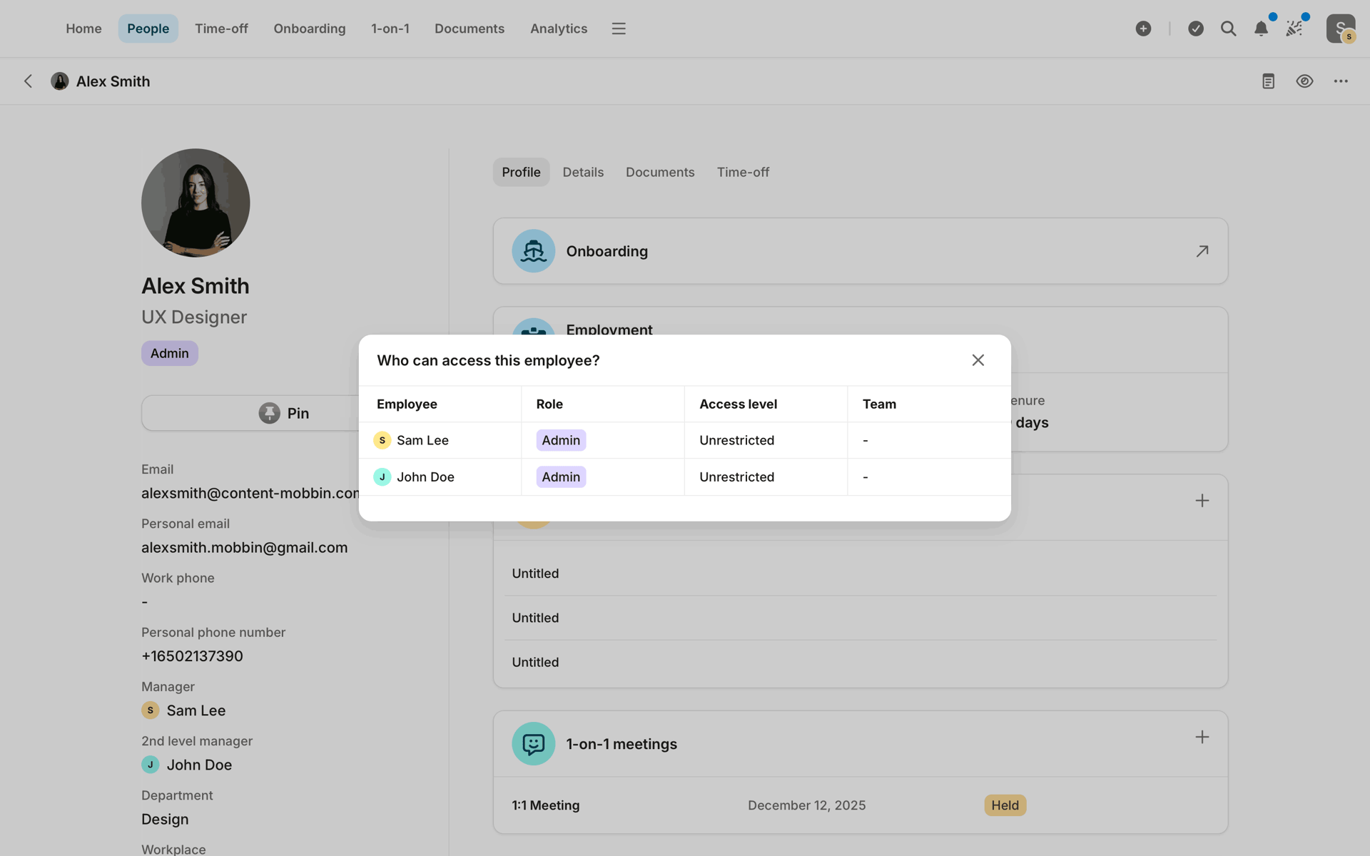 Aboard Web Business interface screenshot 20