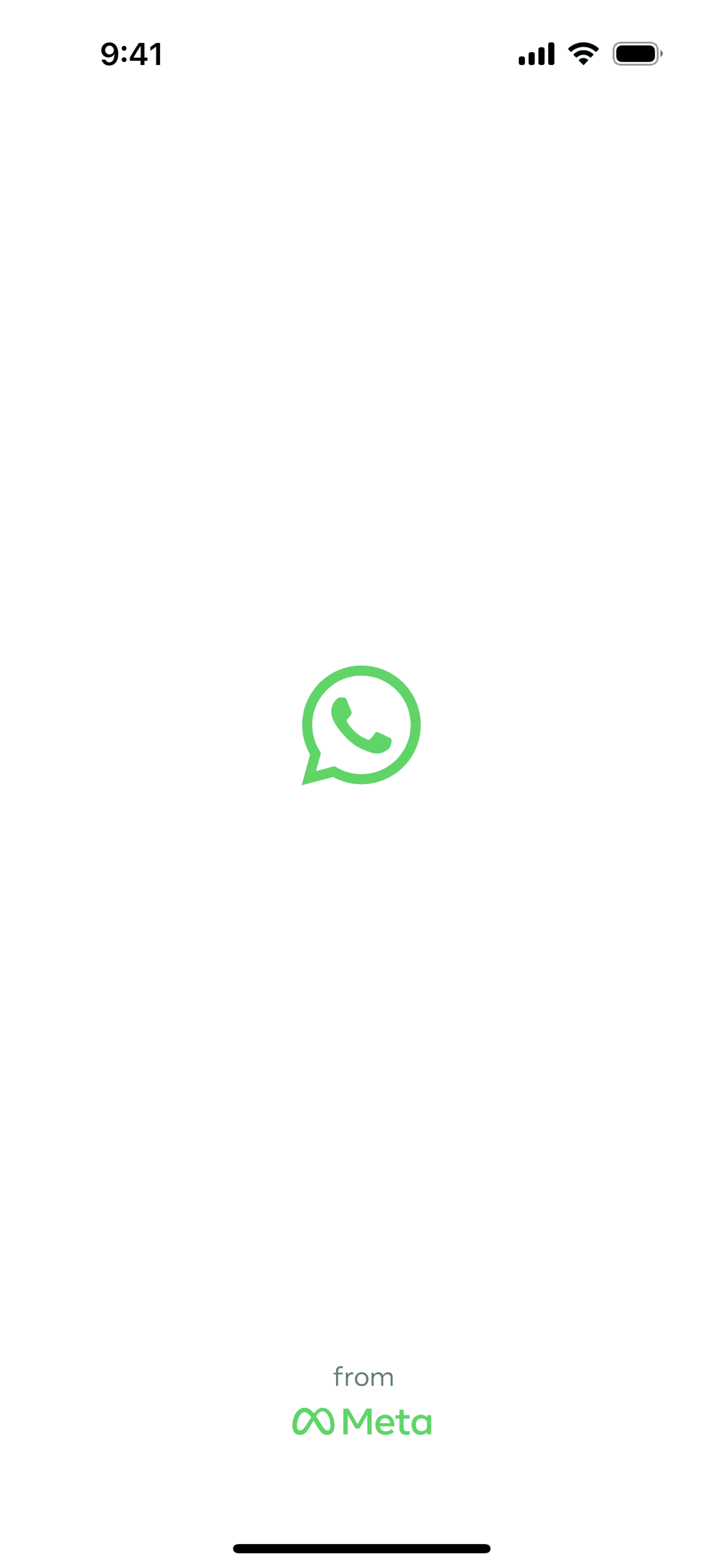 WhatsApp iOS Social Networking interface screenshot 1
