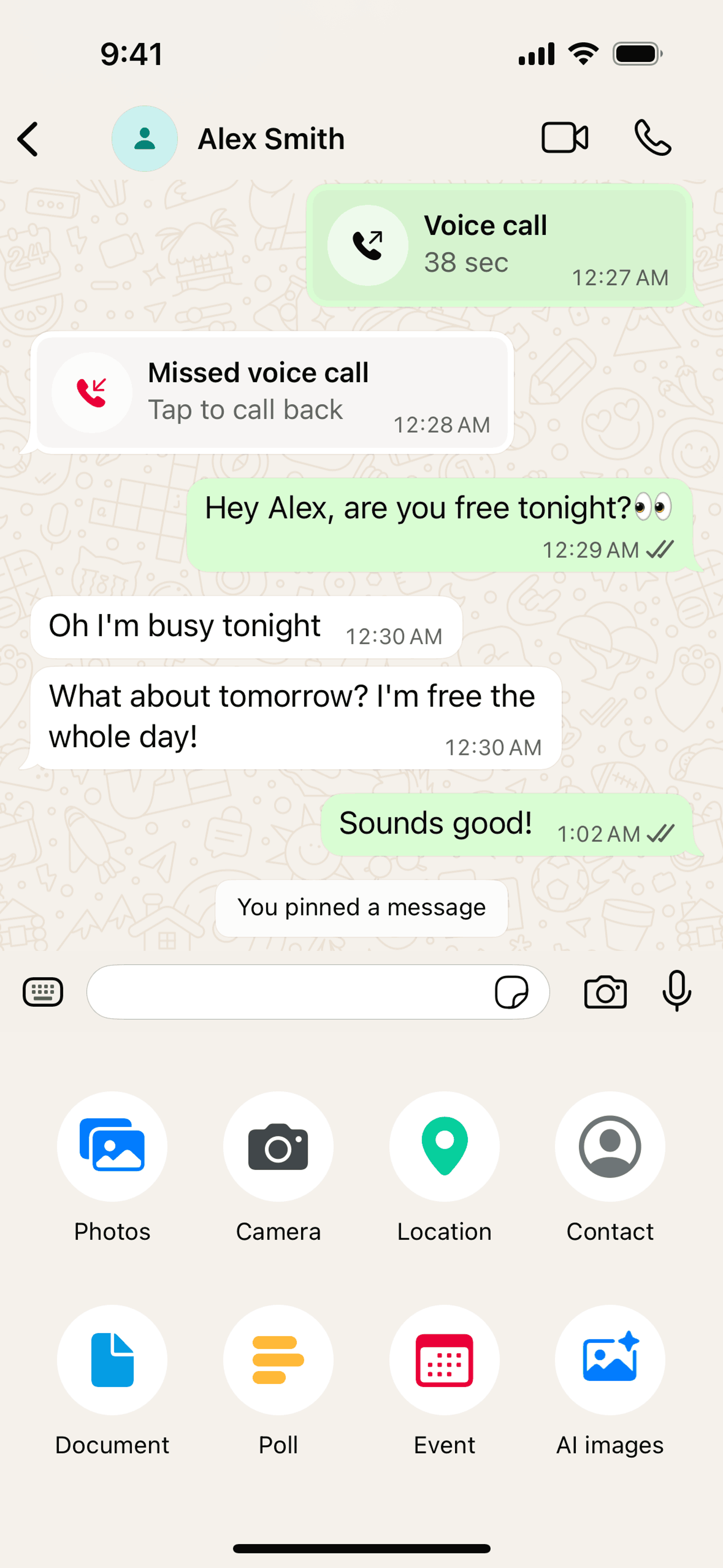 WhatsApp iOS Social Networking interface screenshot 7