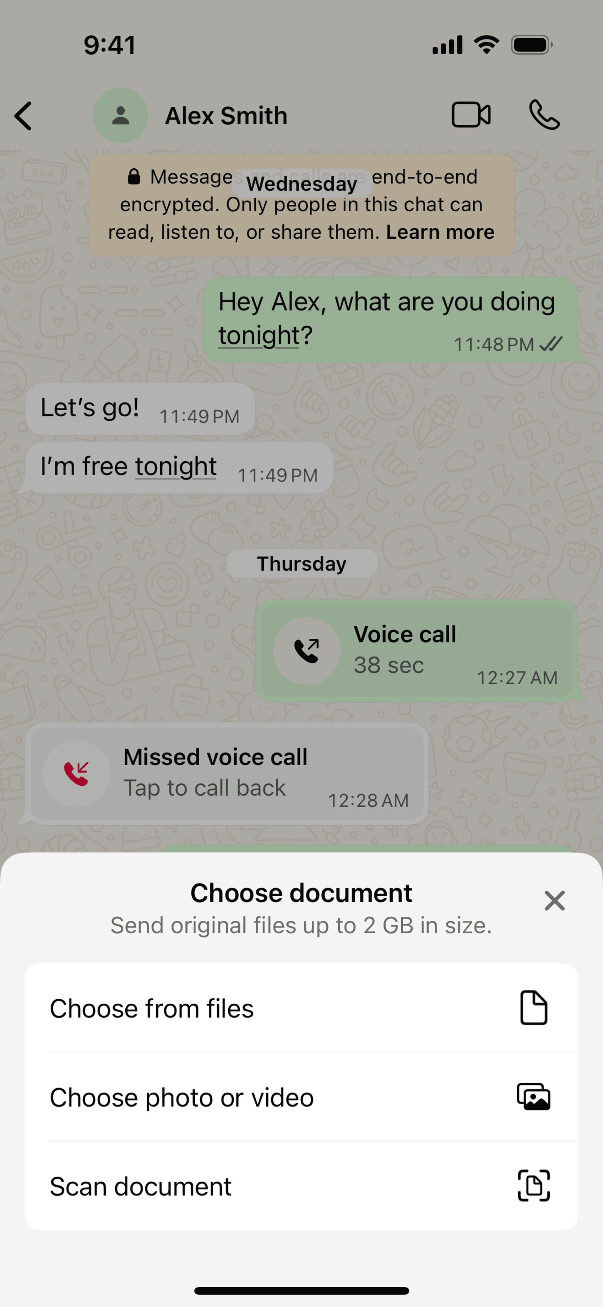WhatsApp iOS Social Networking interface screenshot 17