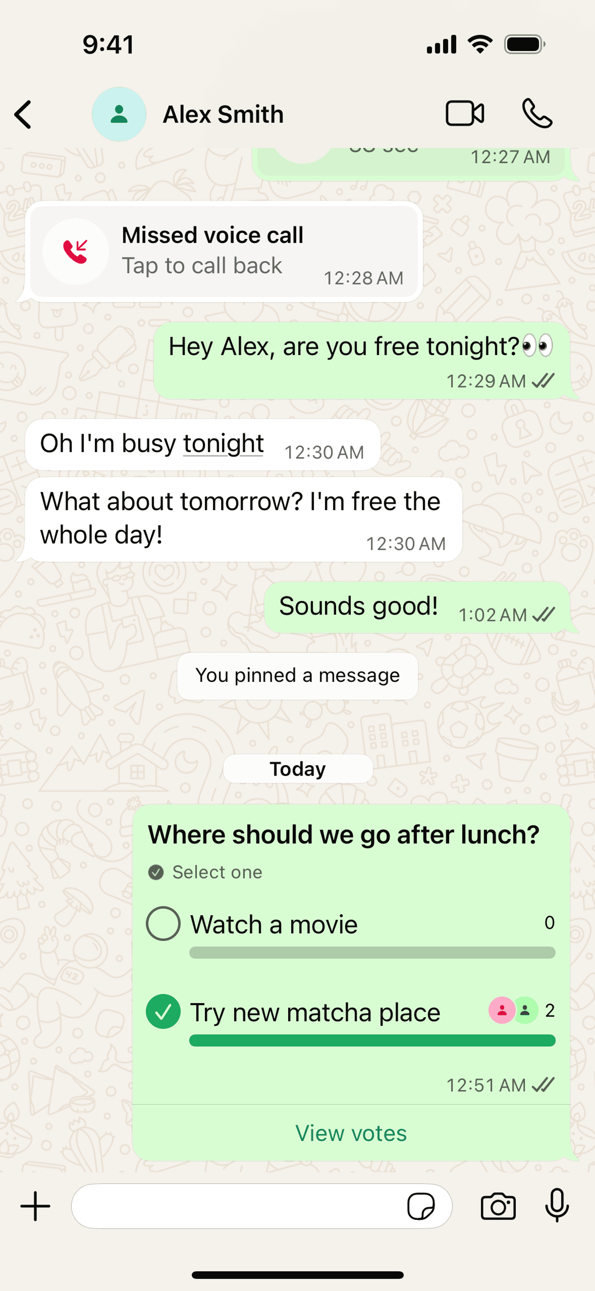 WhatsApp iOS Social Networking interface screenshot 19
