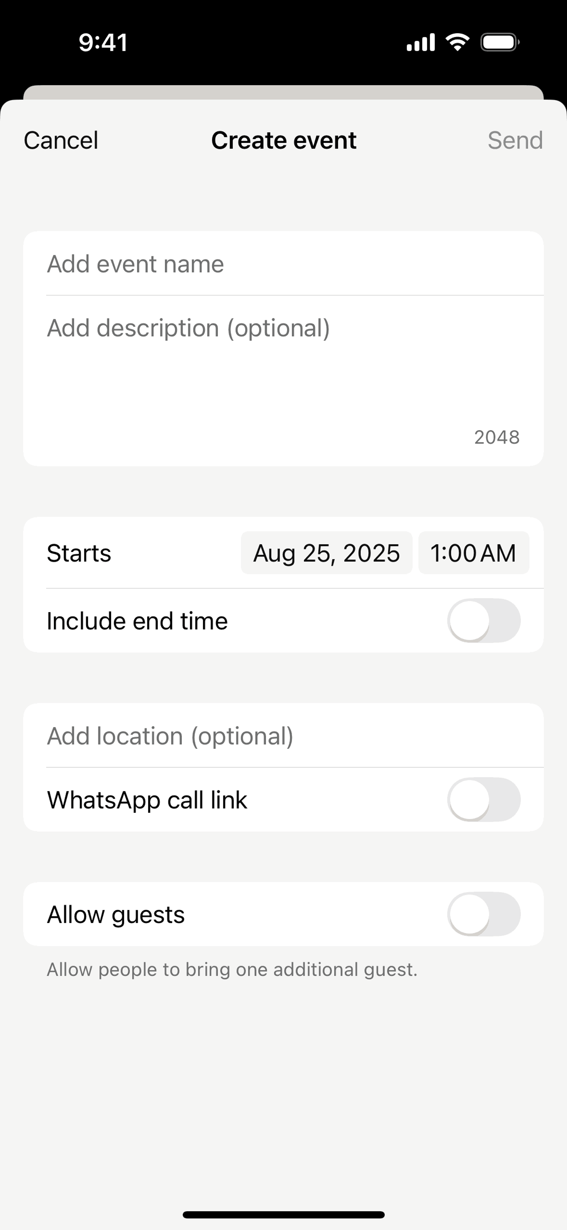WhatsApp iOS Social Networking interface screenshot 20