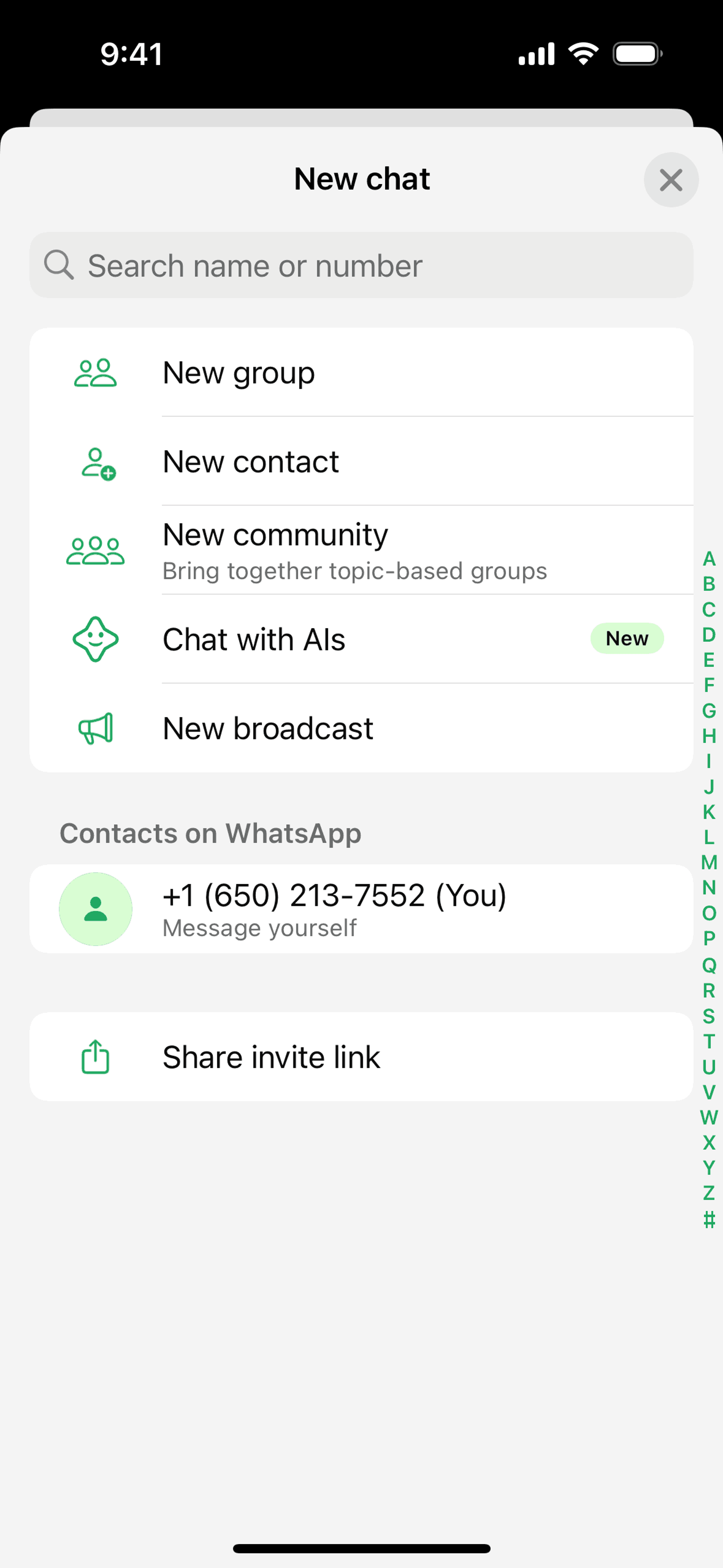 WhatsApp iOS Social Networking interface screenshot 21