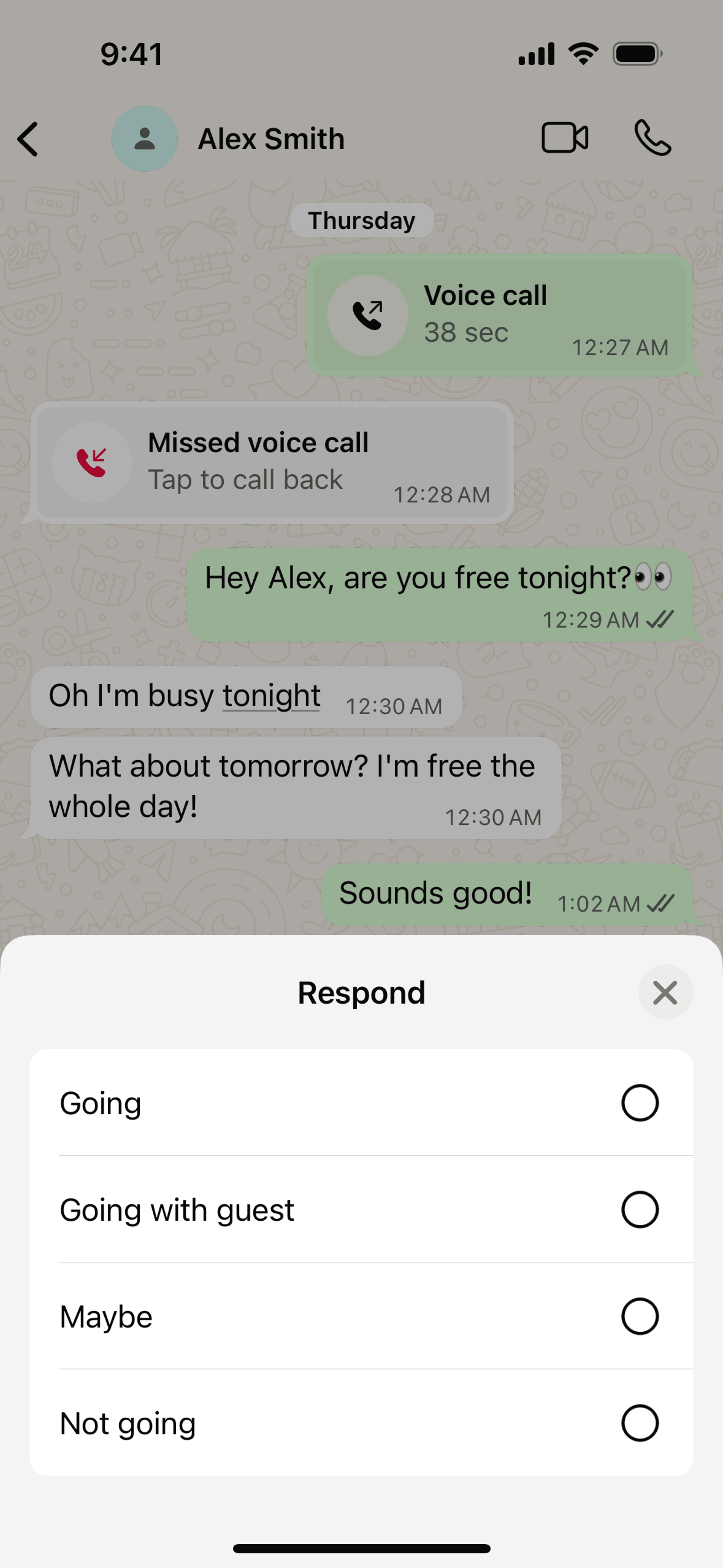WhatsApp iOS Social Networking interface screenshot 23