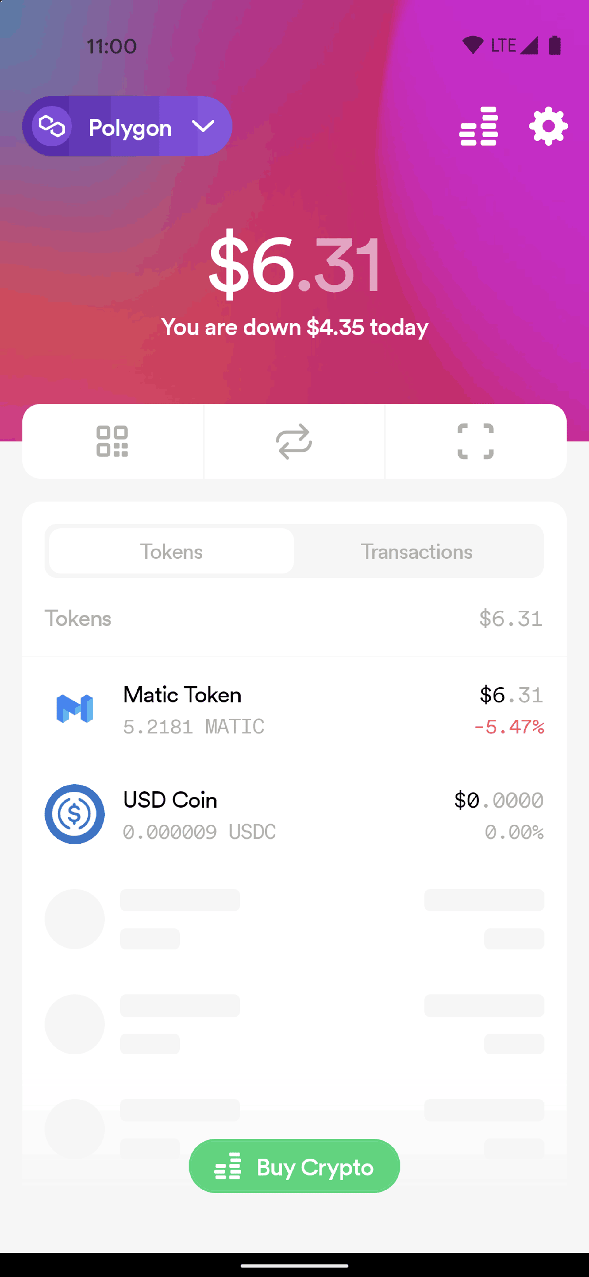 Dharma Android Finance interface screenshot 2