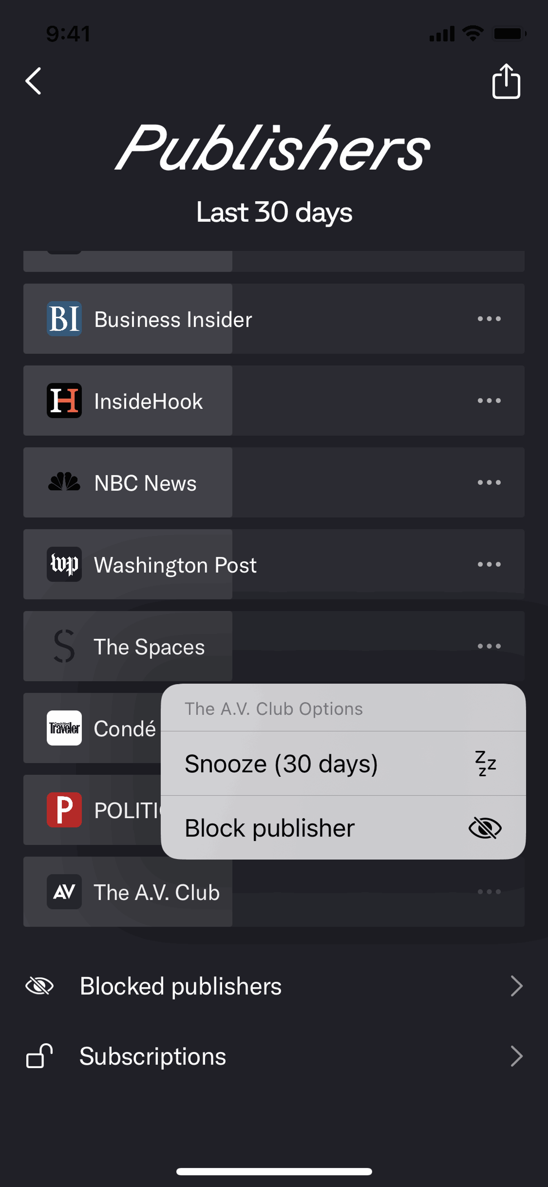 Artifact iOS AI interface screenshot 18