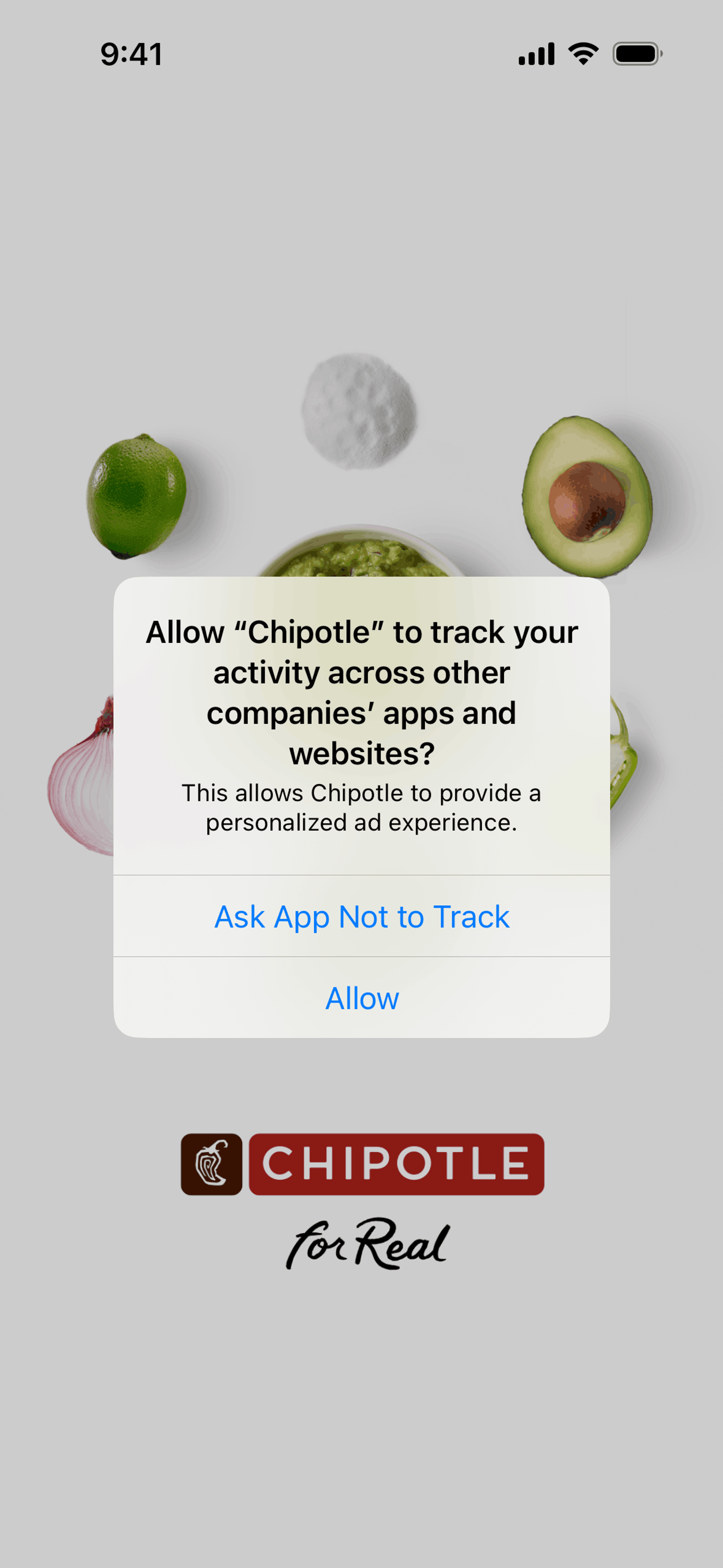 Chipotle iOS Food & Drink interface screenshot 2