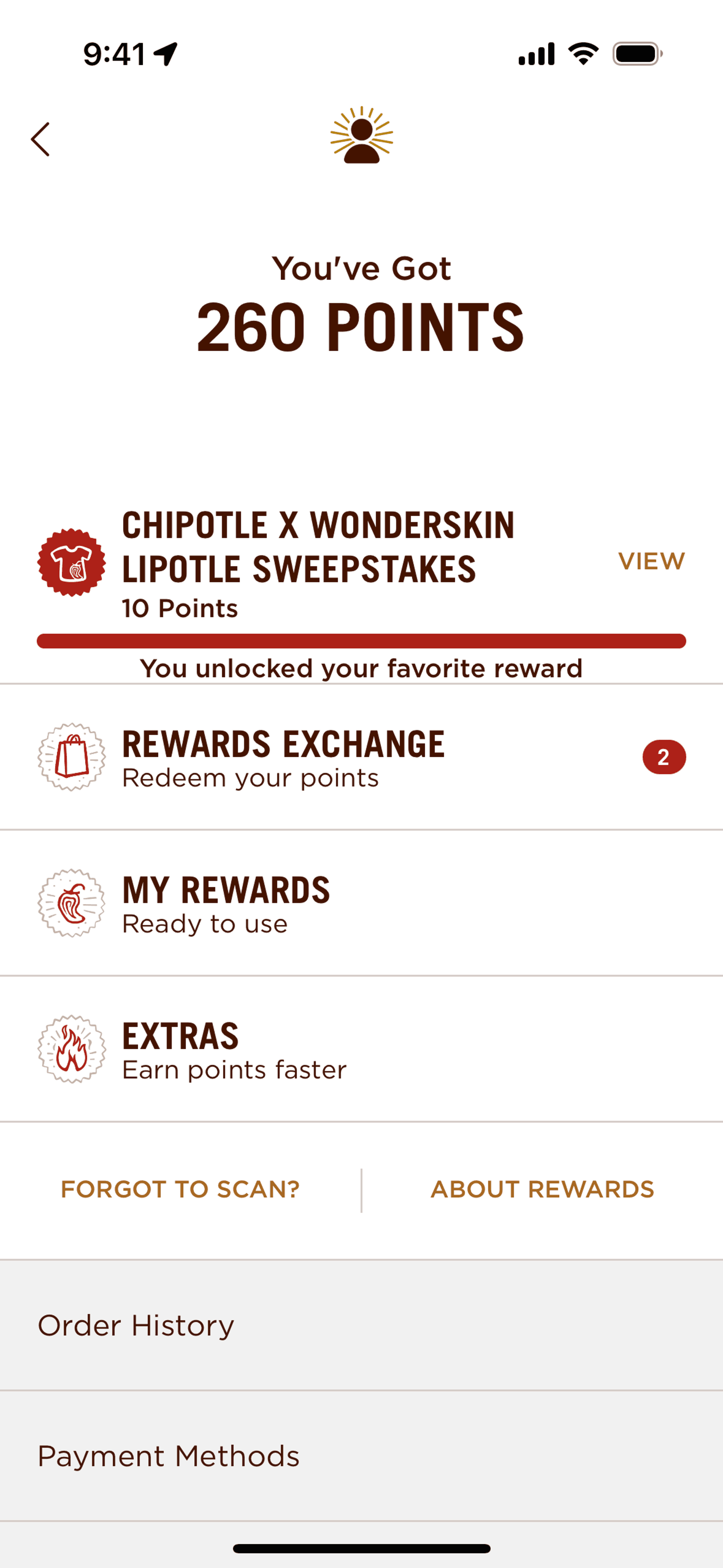 Chipotle iOS Food & Drink interface screenshot 23