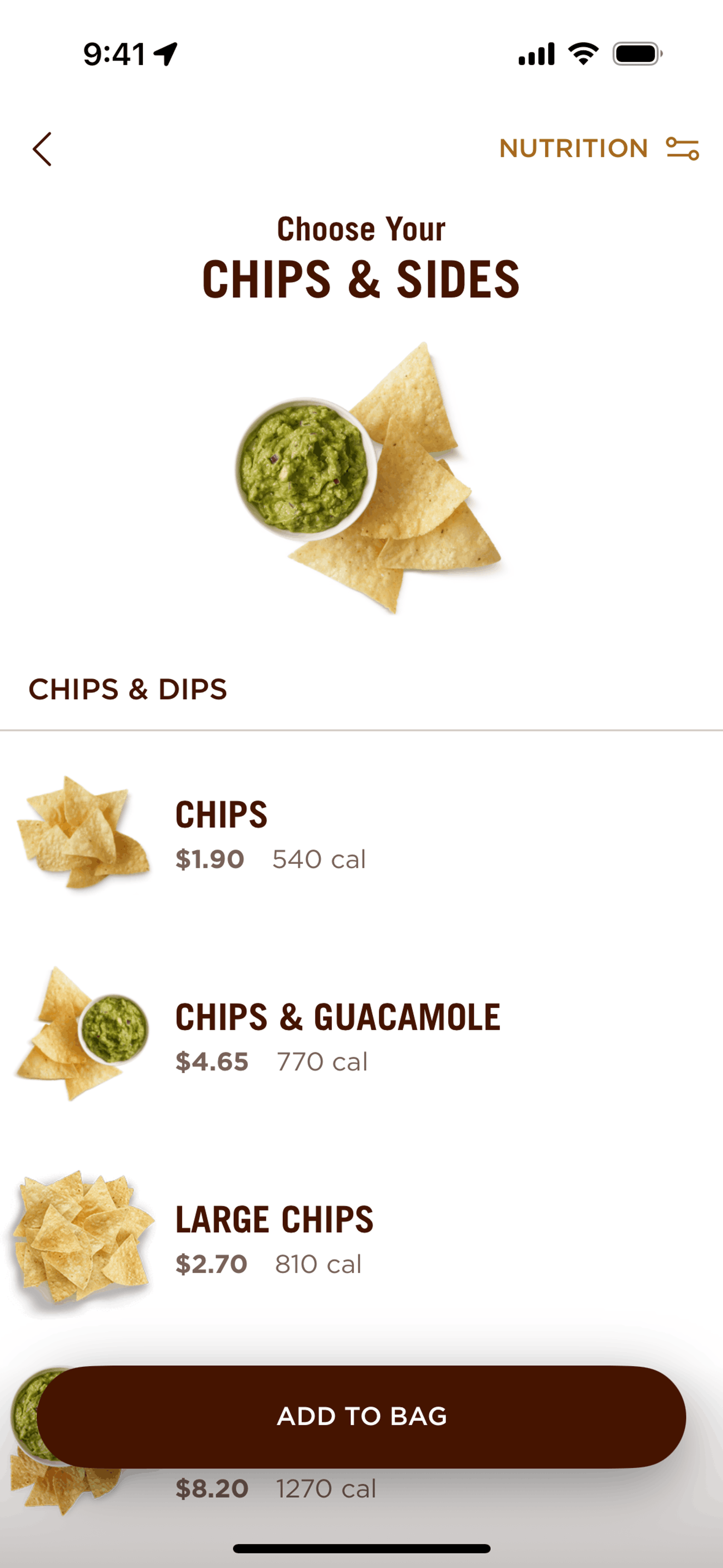 Chipotle iOS Food & Drink interface screenshot 19