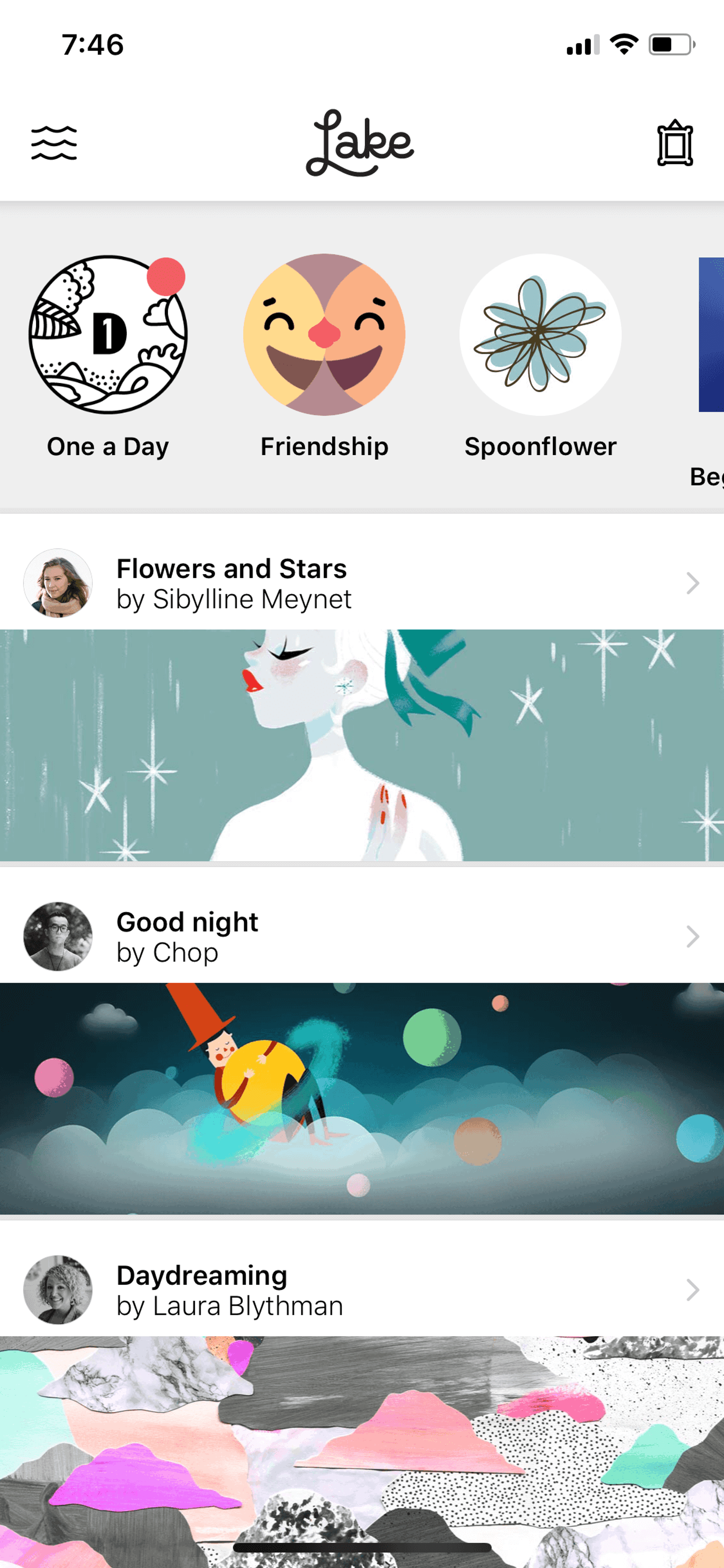 Lake iOS Lifestyle interface screenshot 16