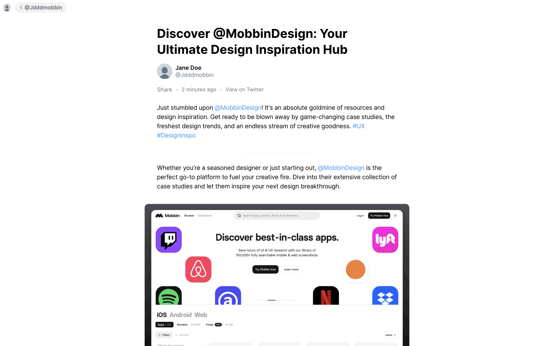 Typefully Web Social Networking interface screenshot 11