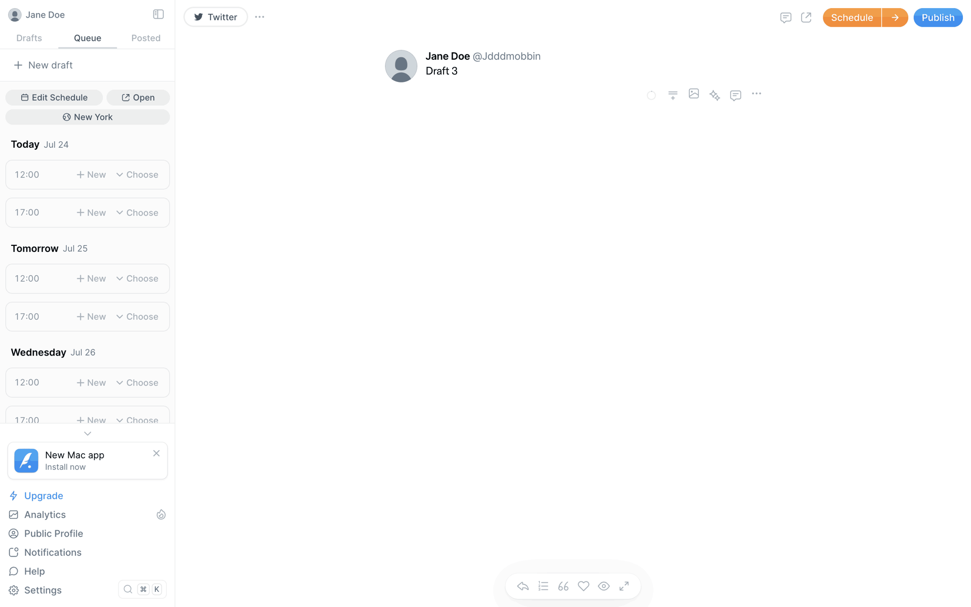 Typefully Web Social Networking interface screenshot 18
