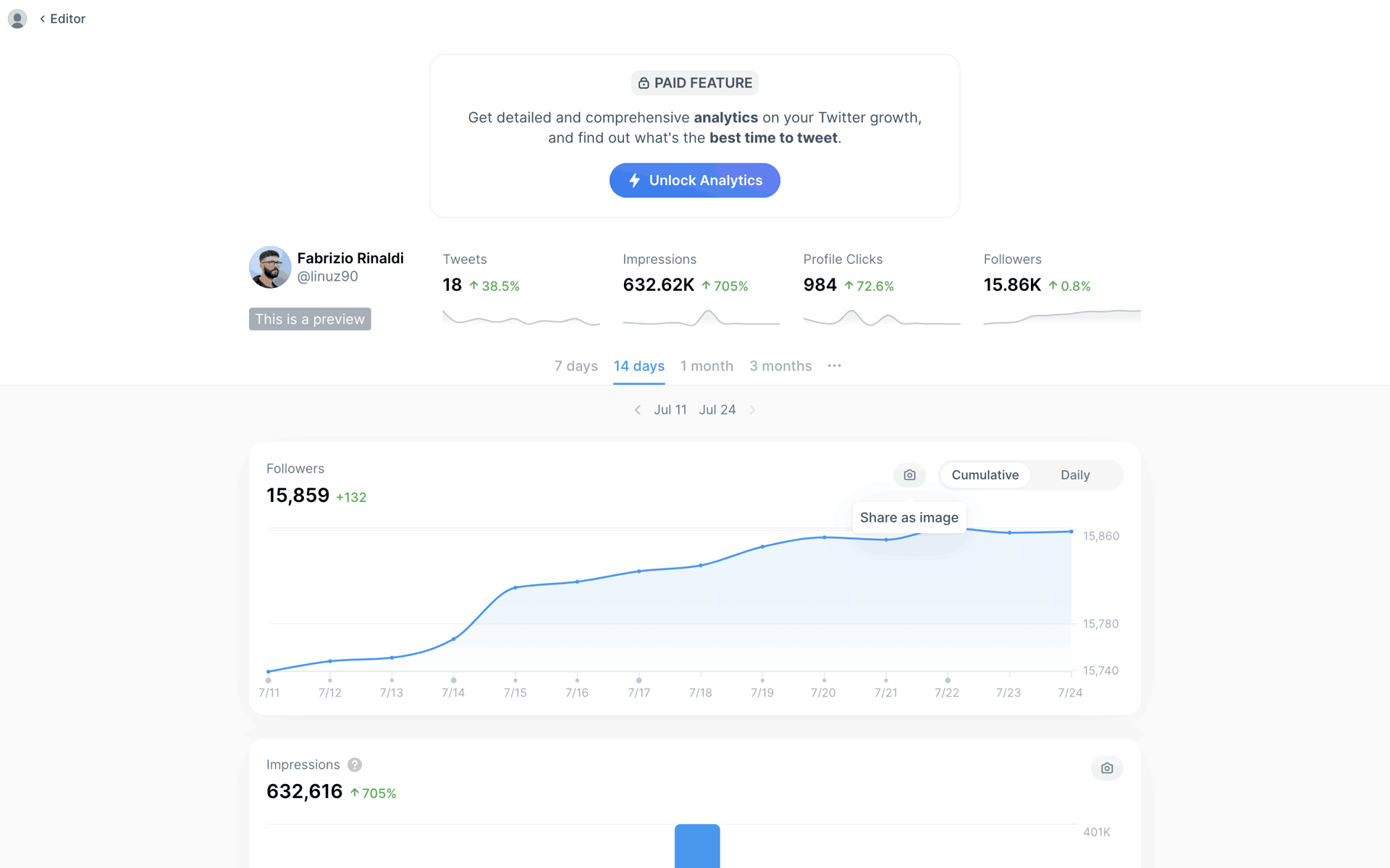 Typefully Web Social Networking interface screenshot 24