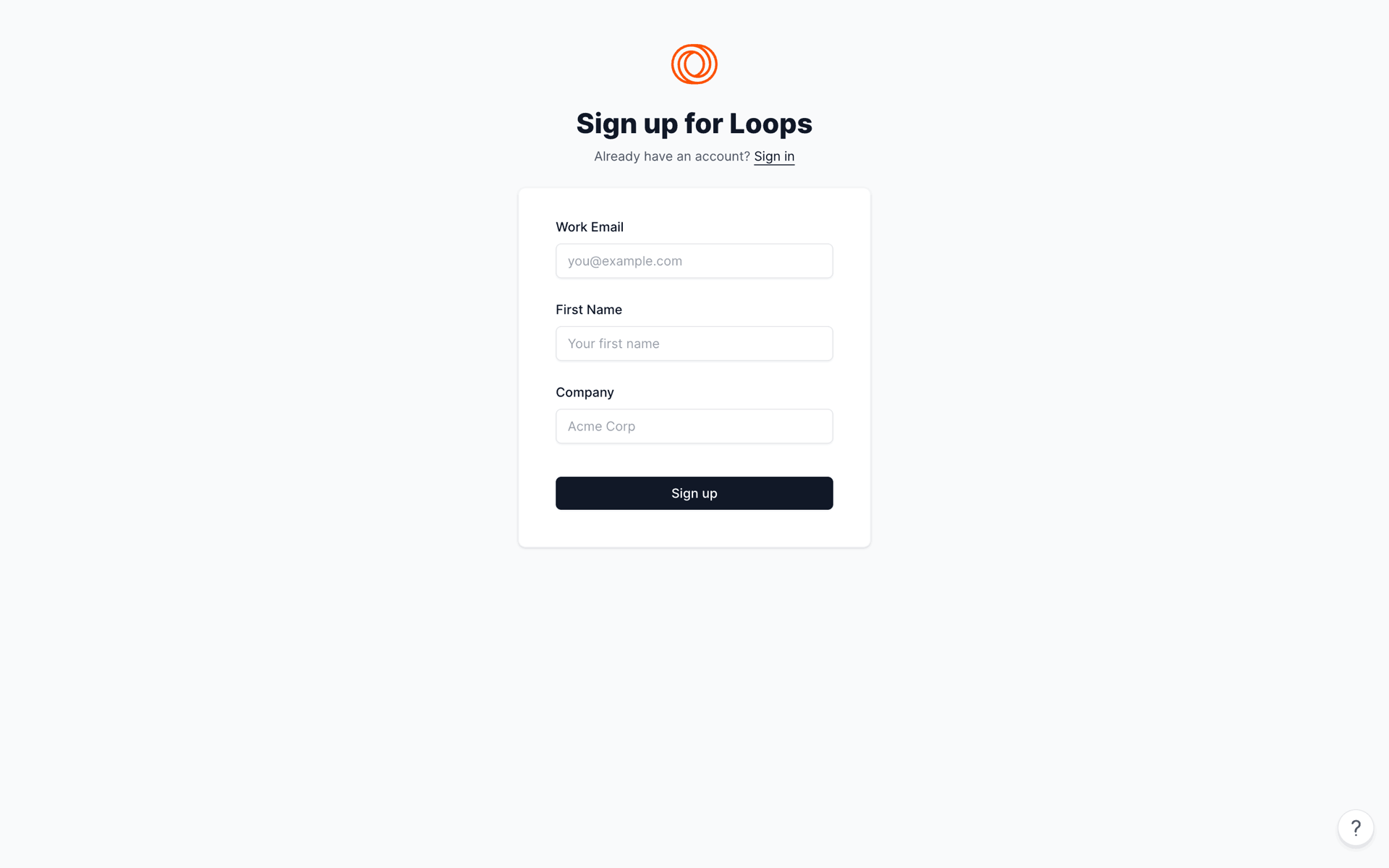 Loops Web Productivity interface screenshot 4