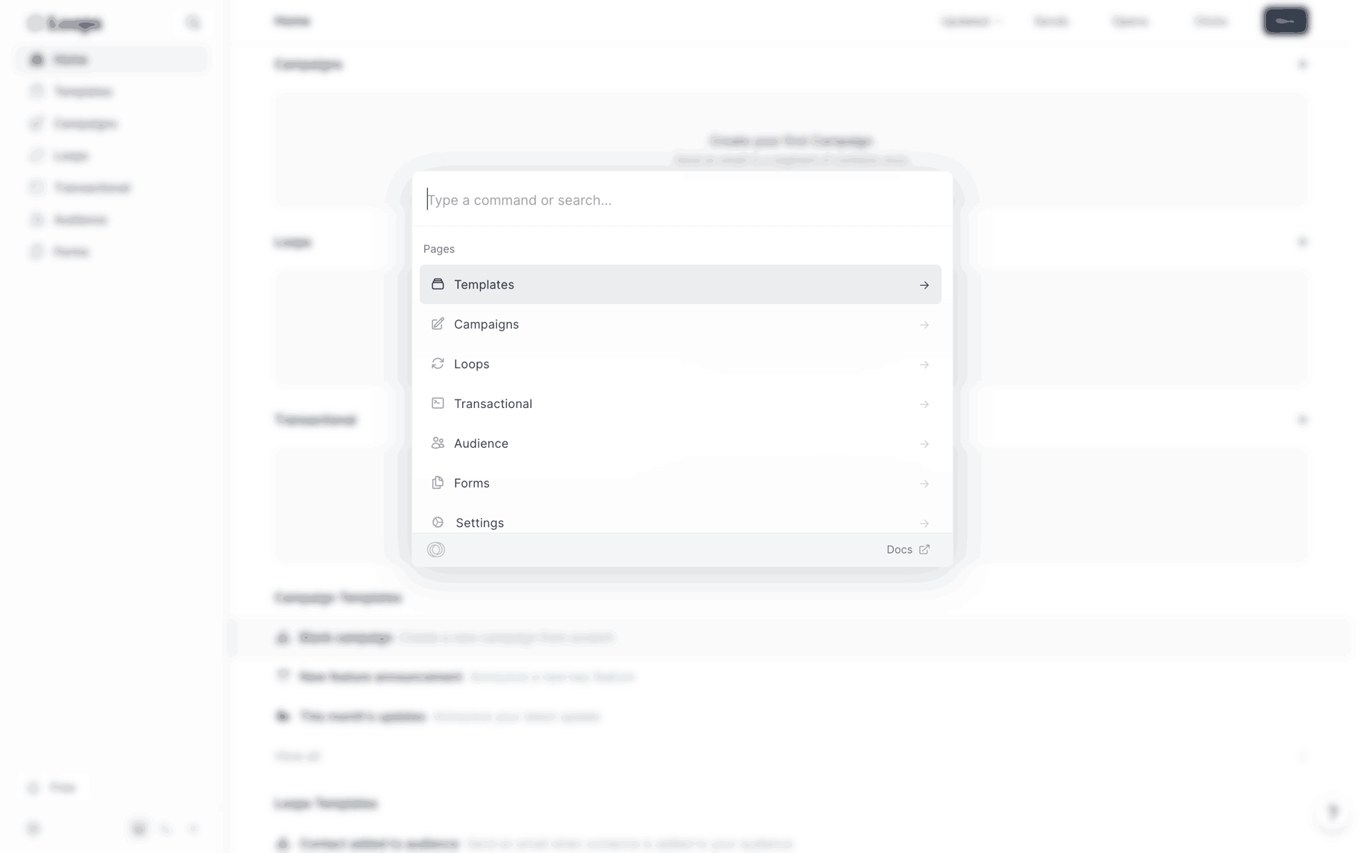 Loops Web Productivity interface screenshot 10