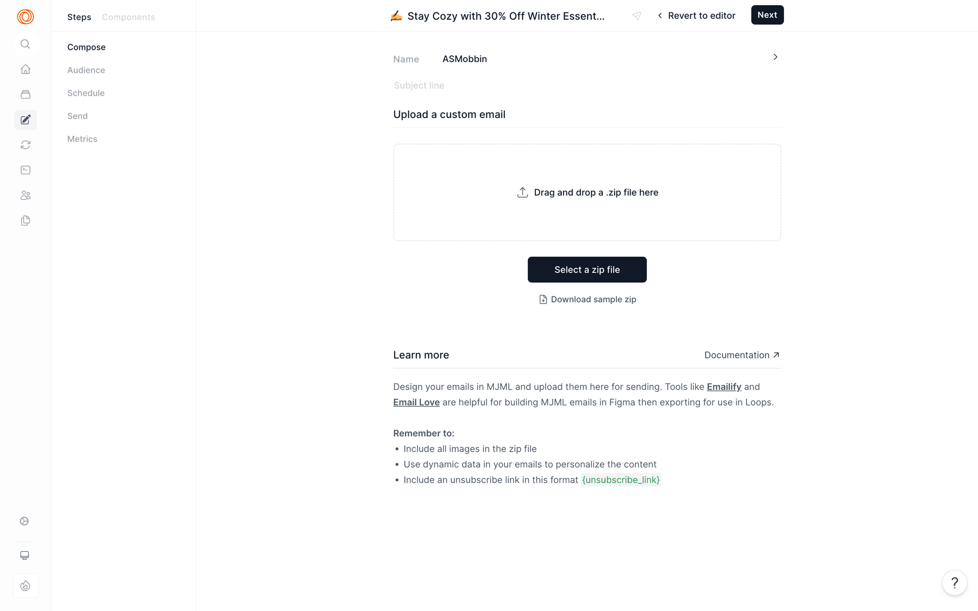 Loops Web Productivity interface screenshot 23