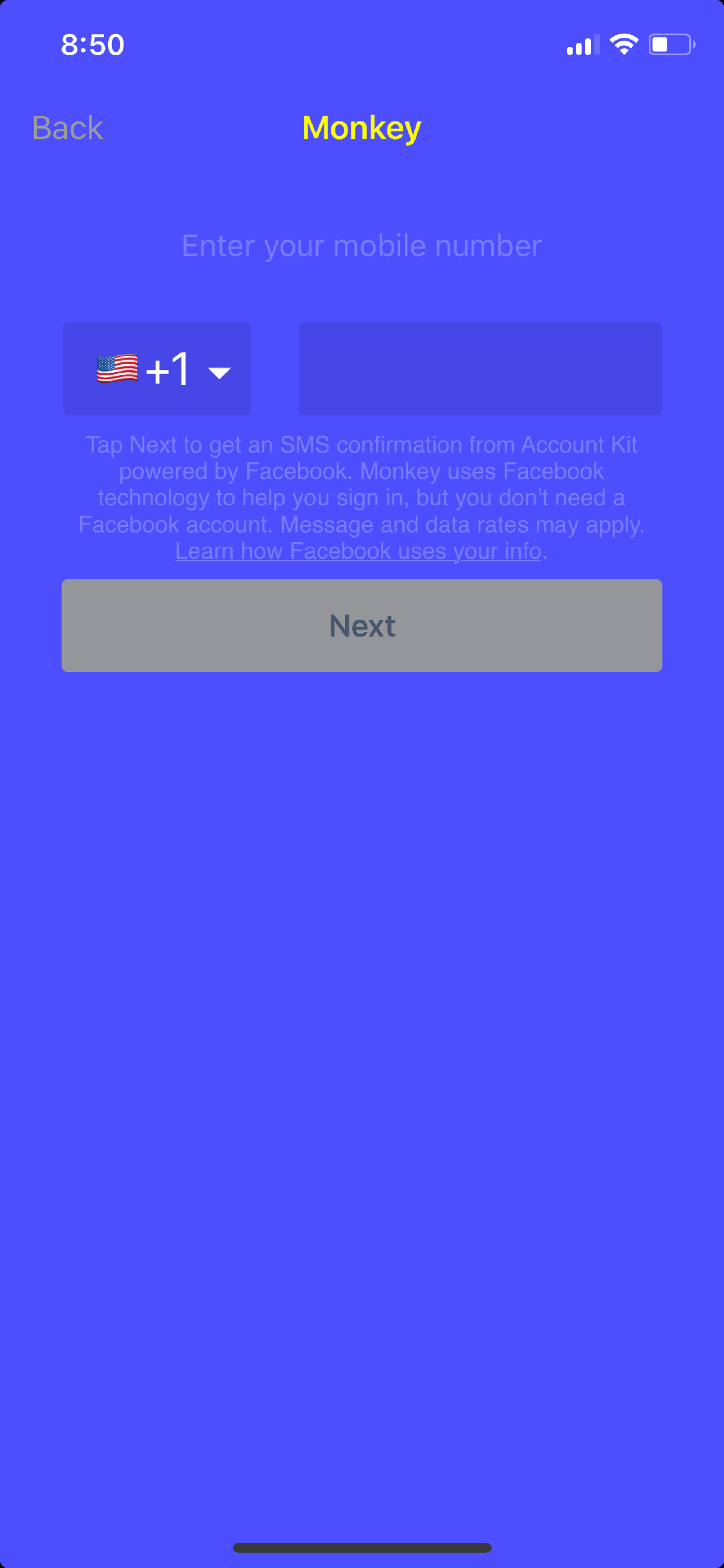 Monkey iOS Social Networking interface screenshot 2