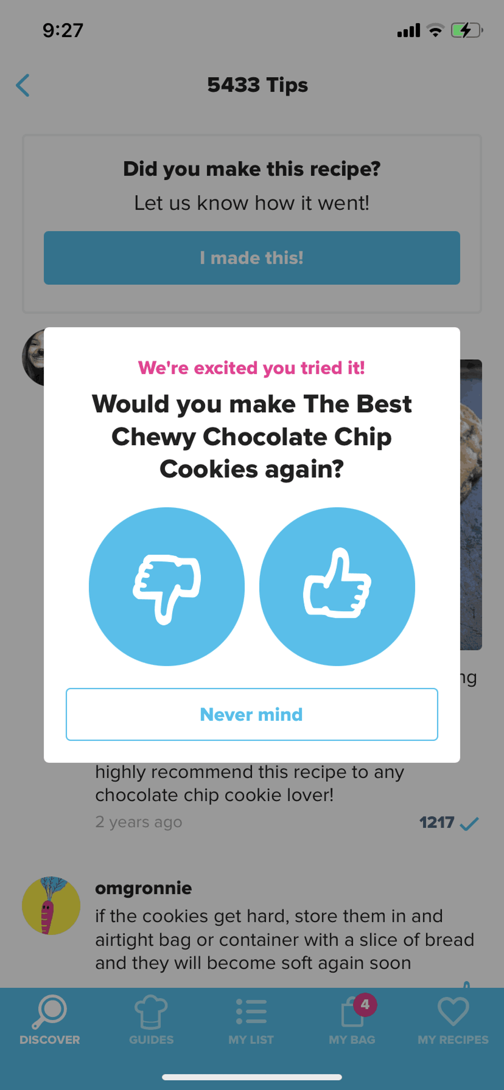Tasty iOS Food & Drink interface screenshot 20