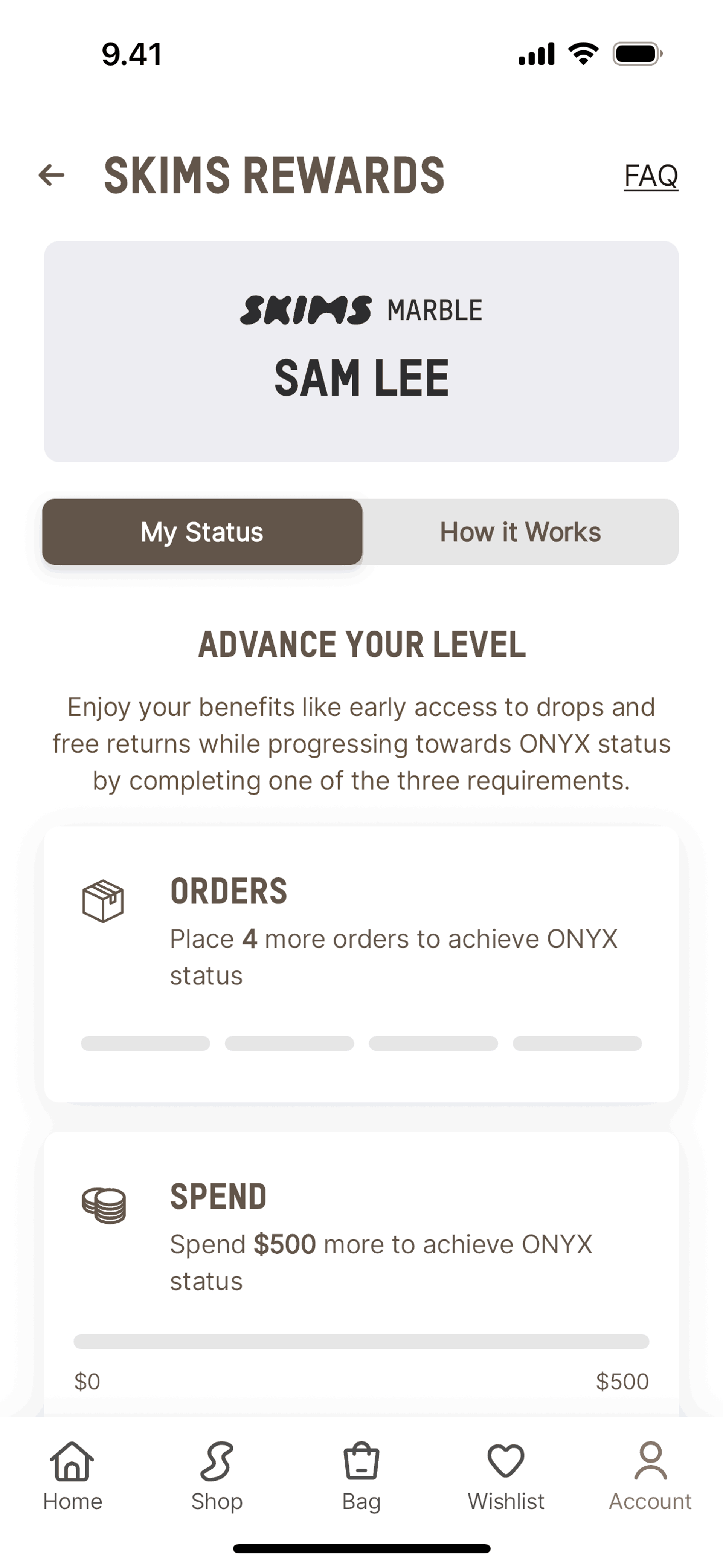 SKIMS iOS Shopping interface screenshot 3