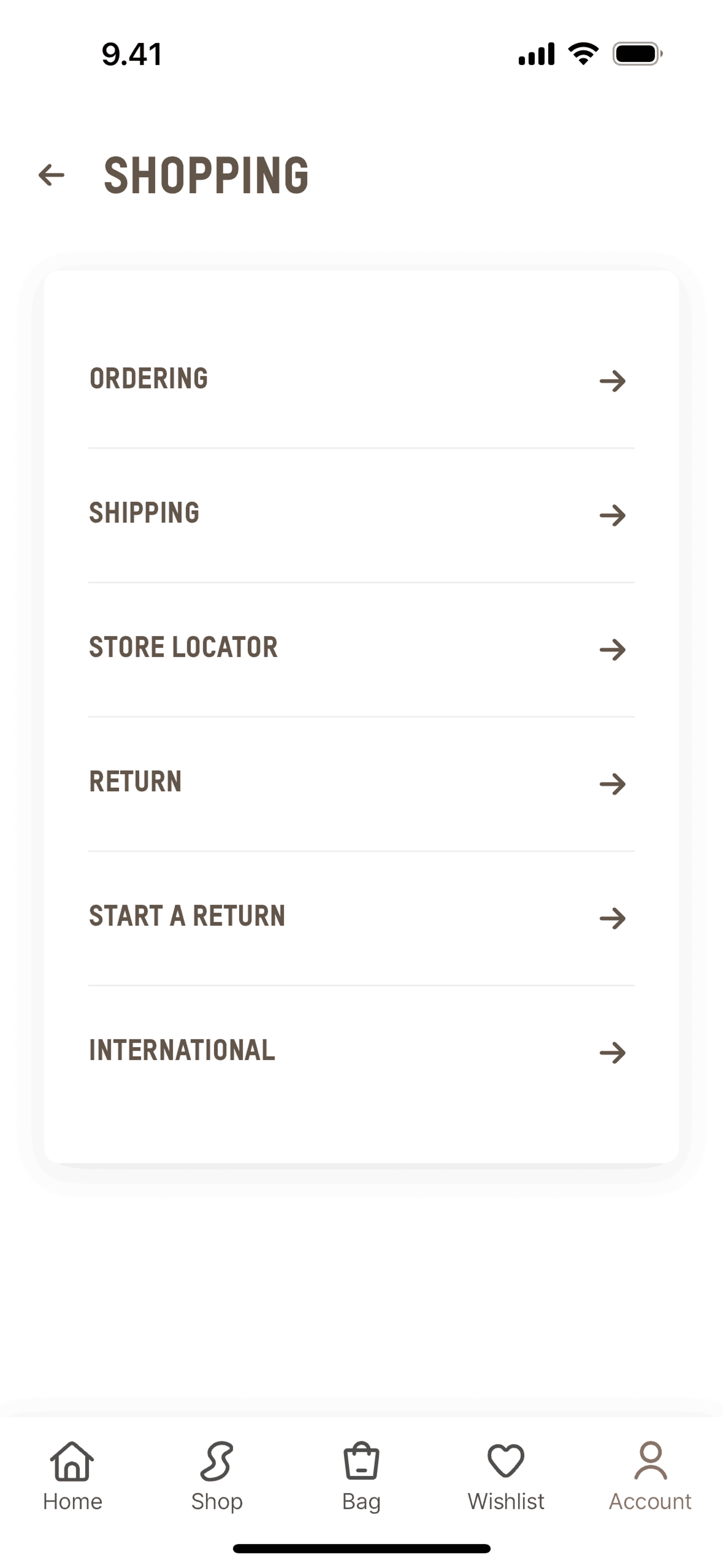SKIMS iOS Shopping interface screenshot 9