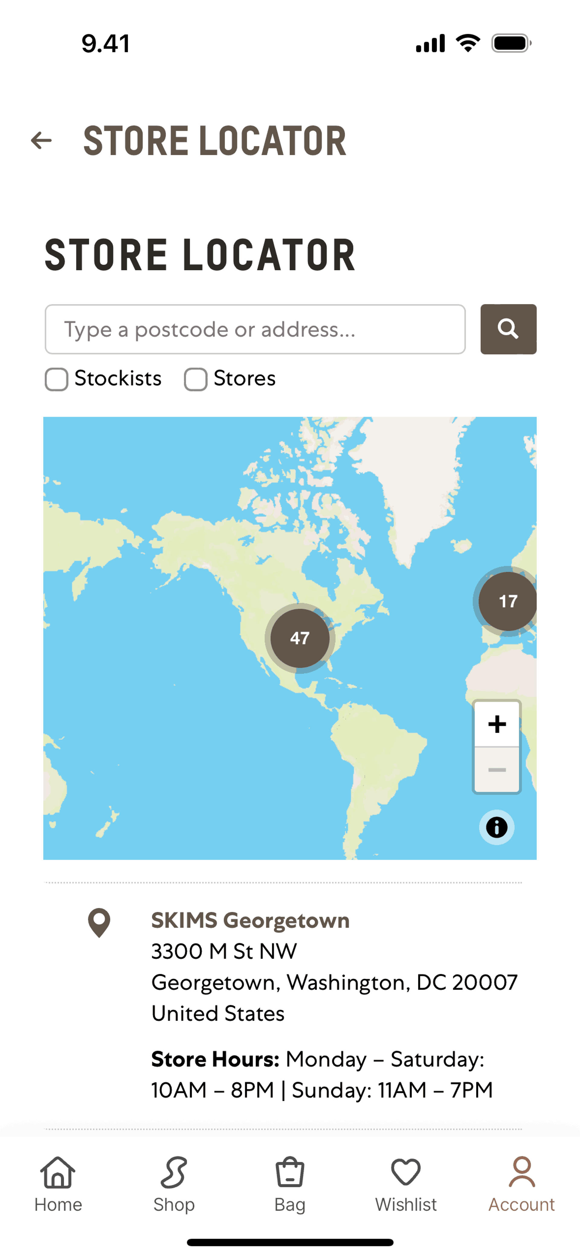 SKIMS iOS Shopping interface screenshot 10