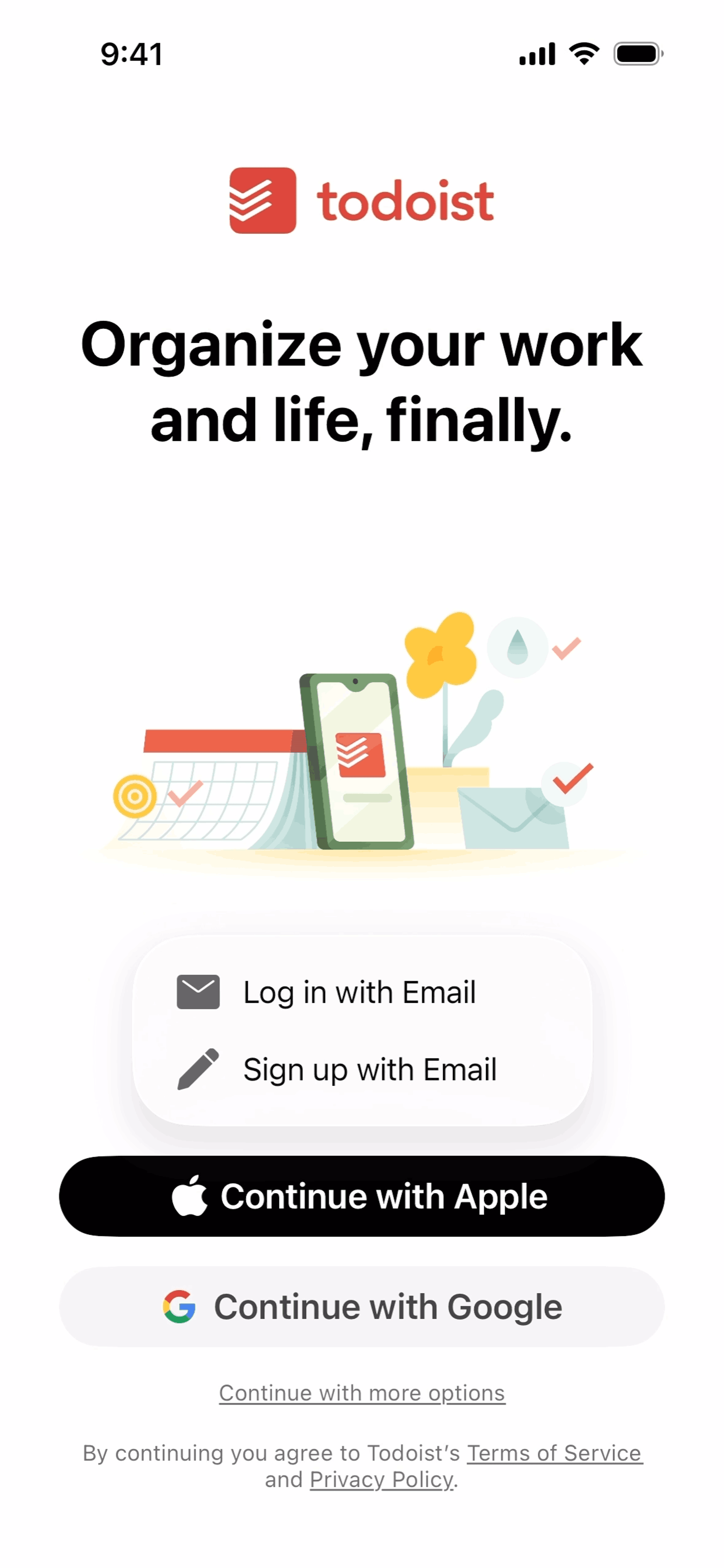 Todoist iOS Collaboration interface screenshot 4