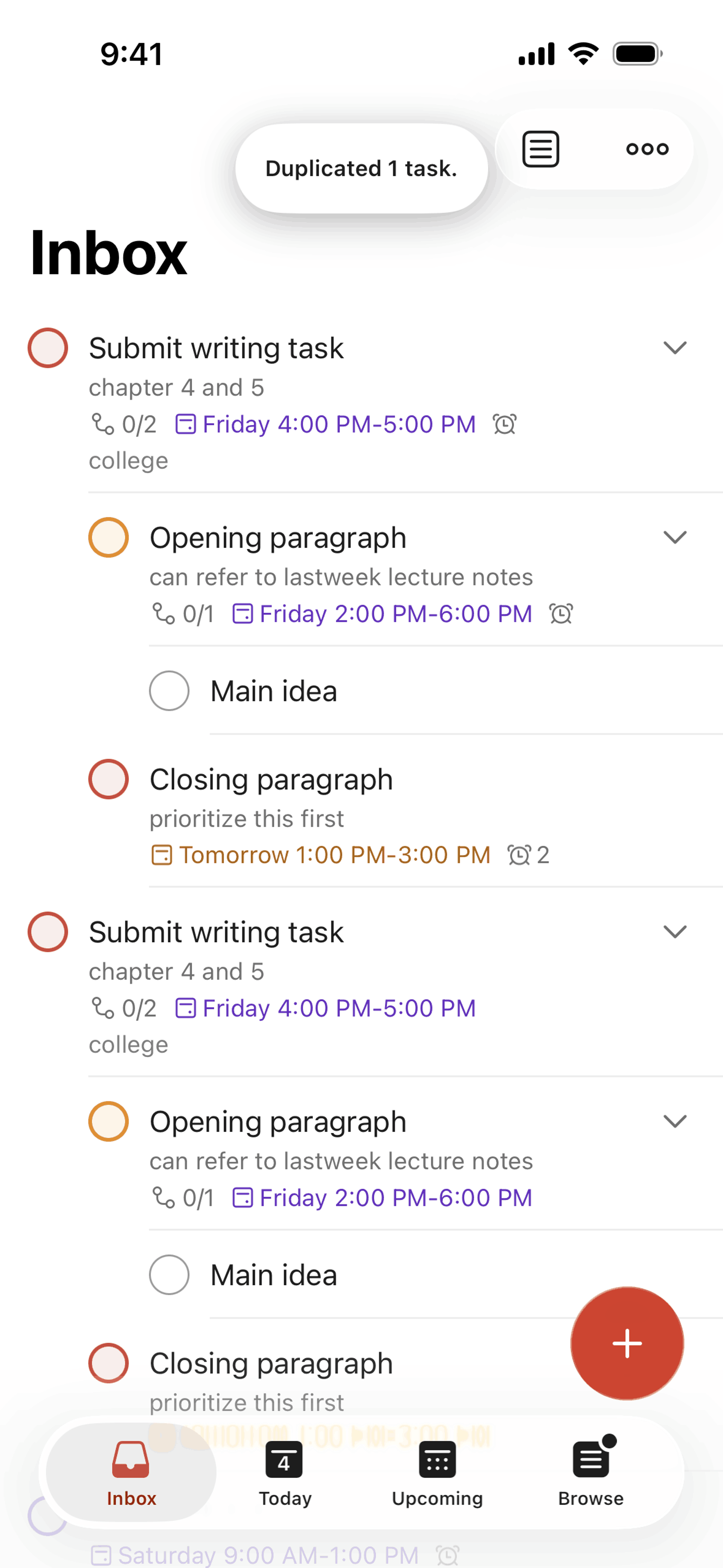 Todoist iOS Collaboration interface screenshot 7