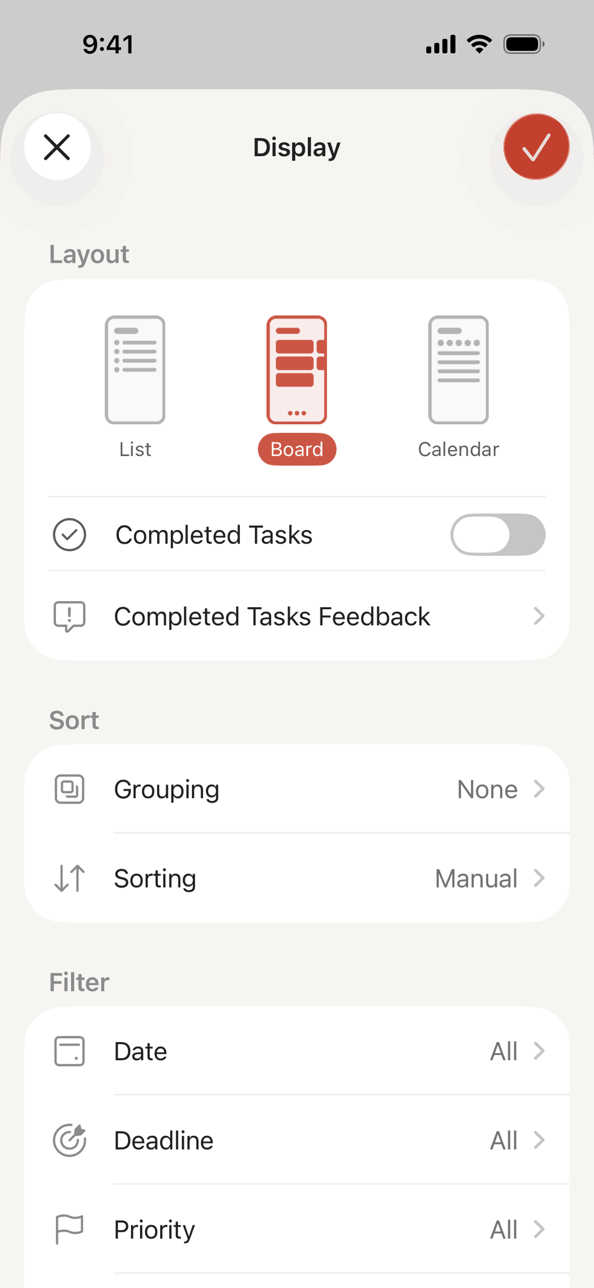 Todoist iOS Collaboration interface screenshot 9