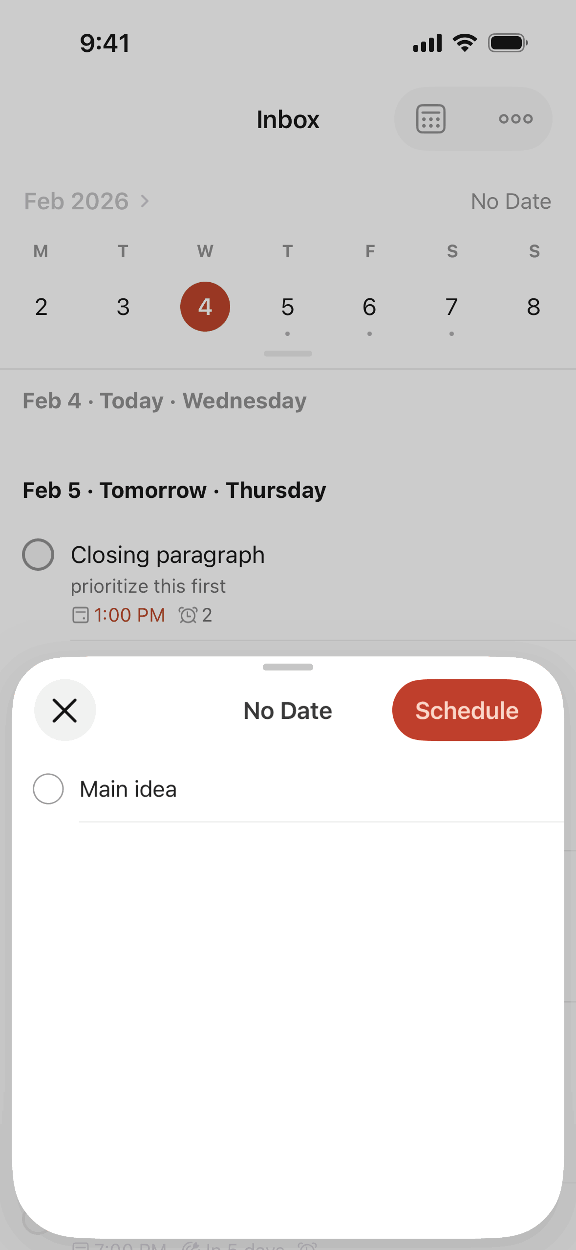 Todoist iOS Collaboration interface screenshot 12