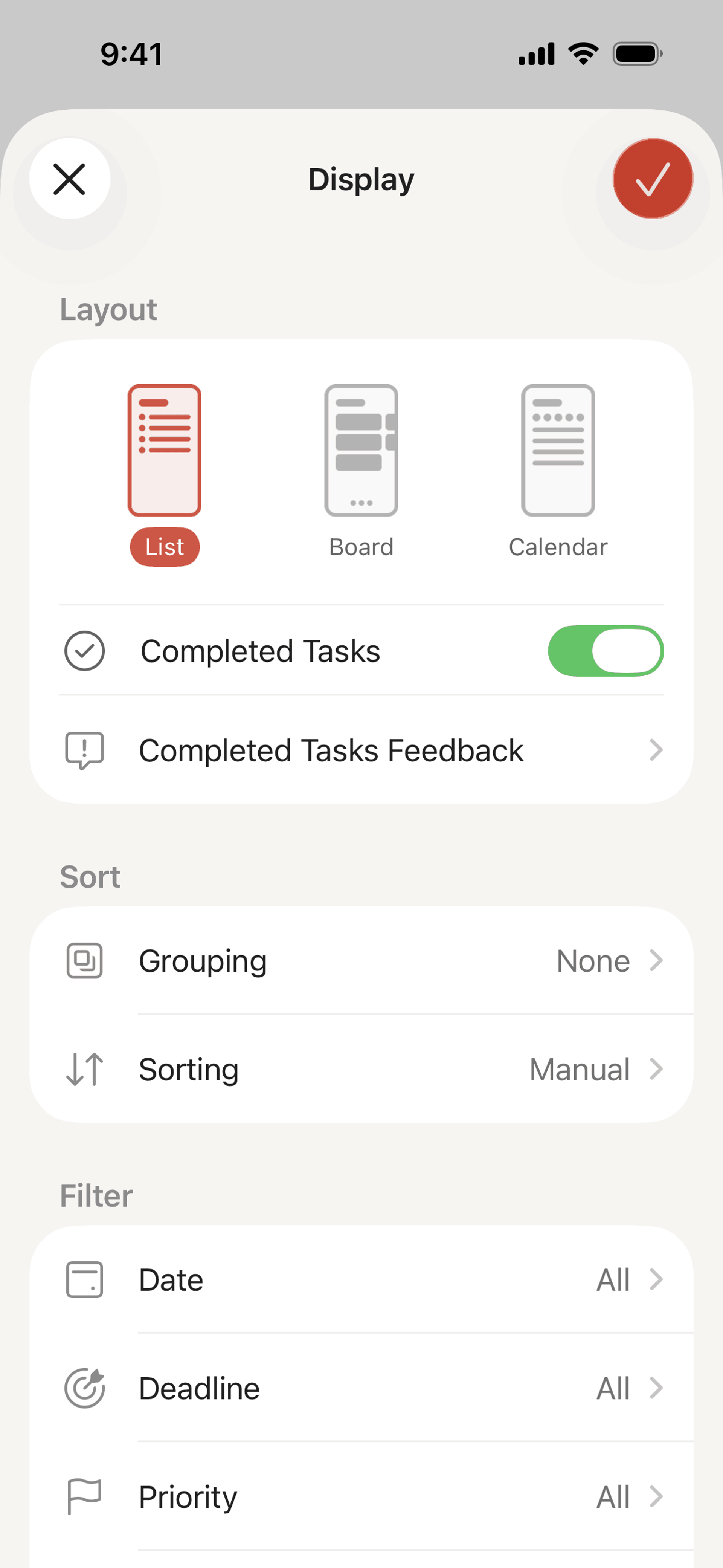 Todoist iOS Collaboration interface screenshot 13
