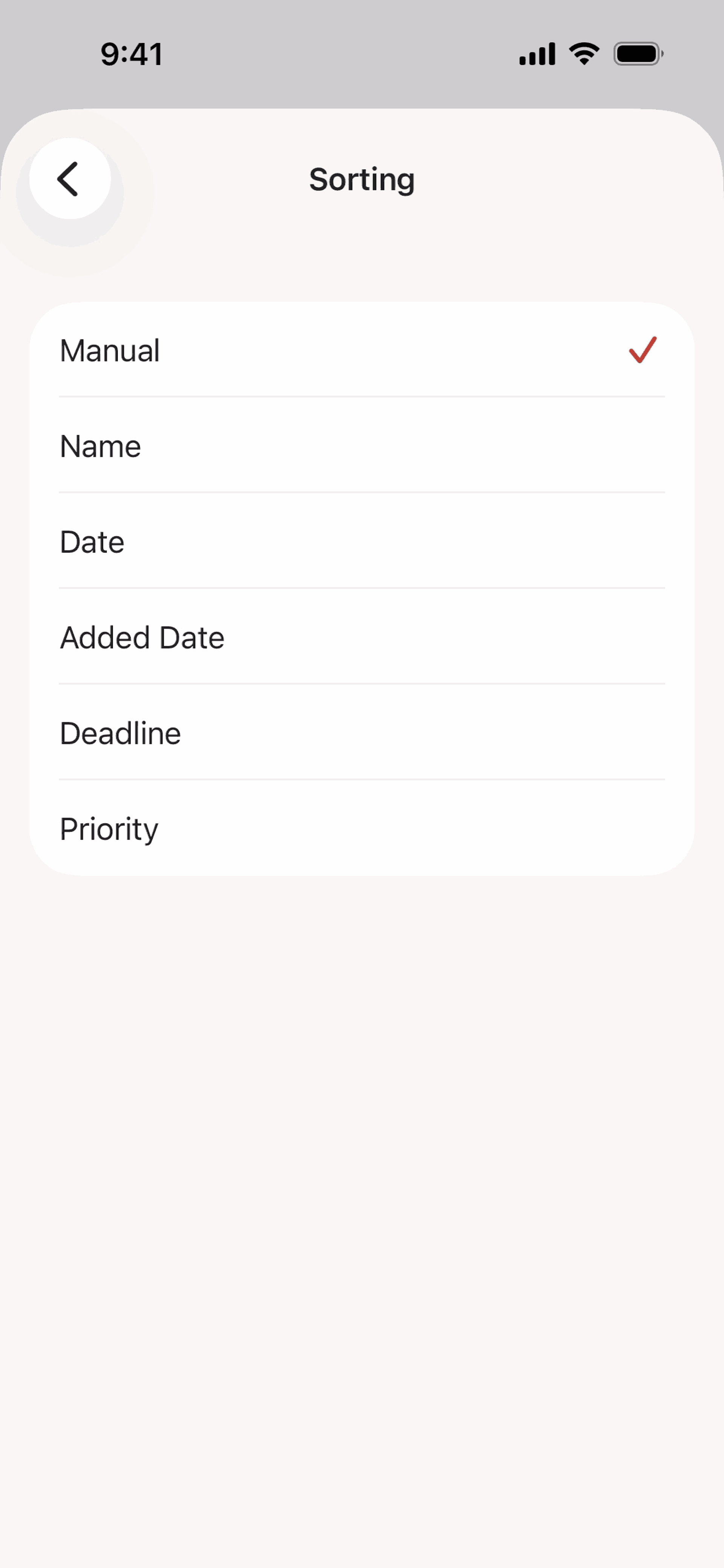 Todoist iOS Collaboration interface screenshot 15