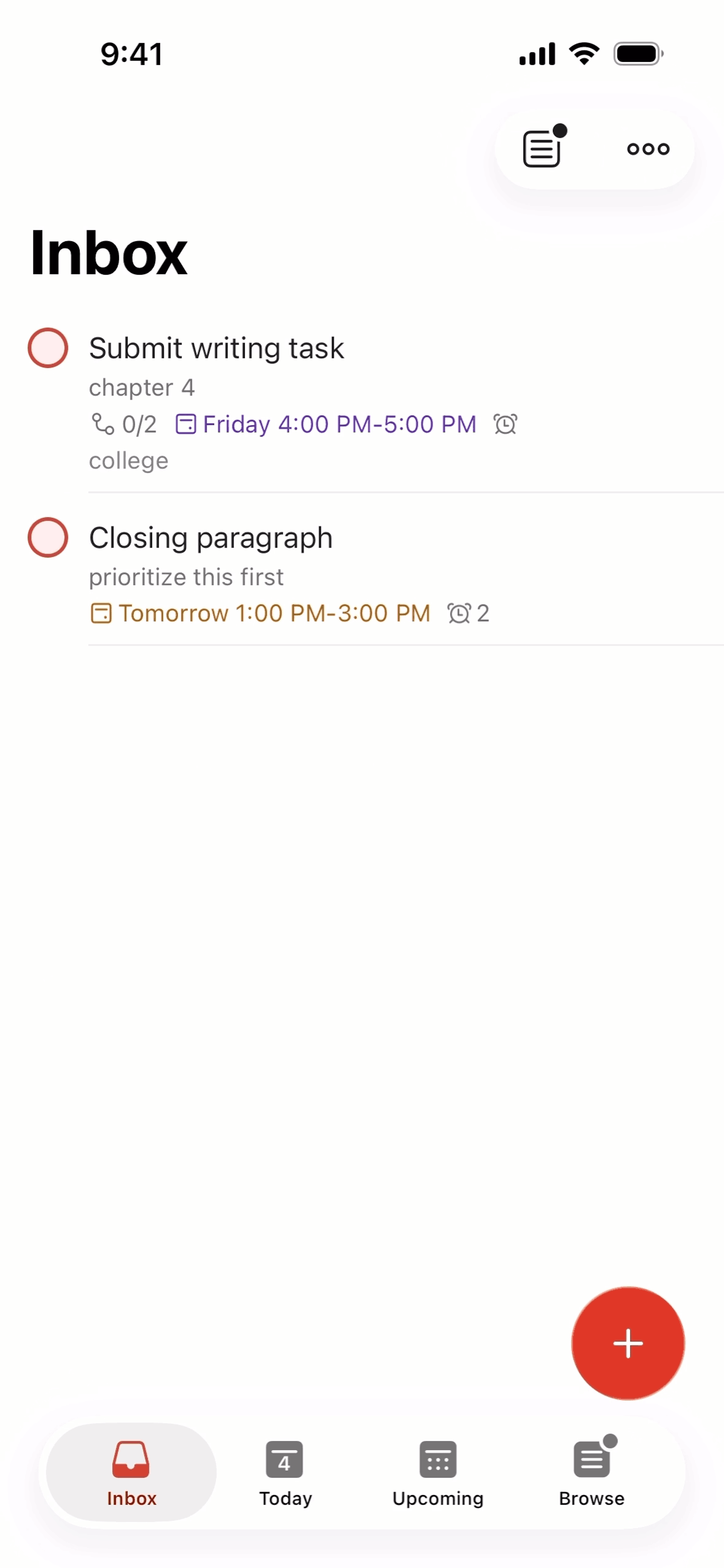 Collaboration app screen 4
