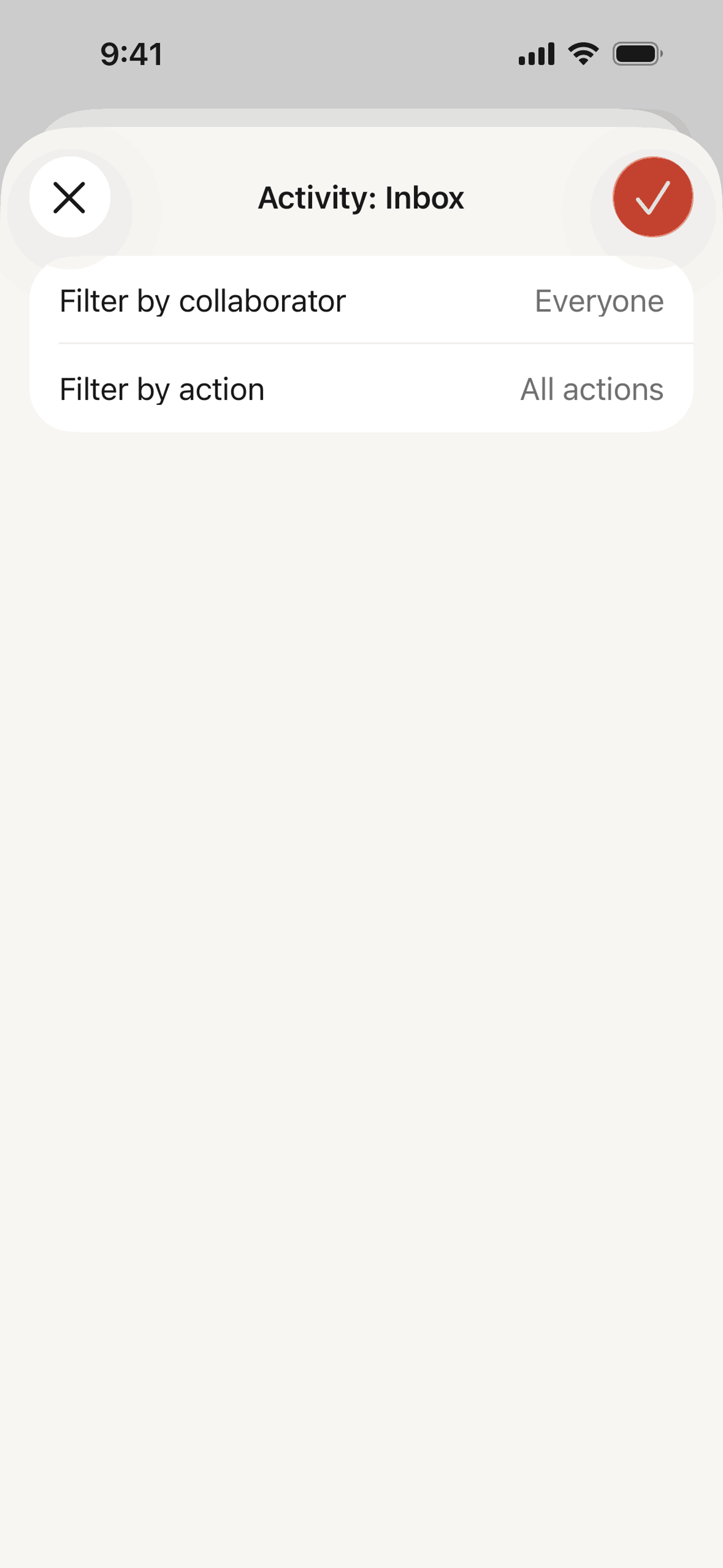 Todoist iOS Collaboration interface screenshot 23