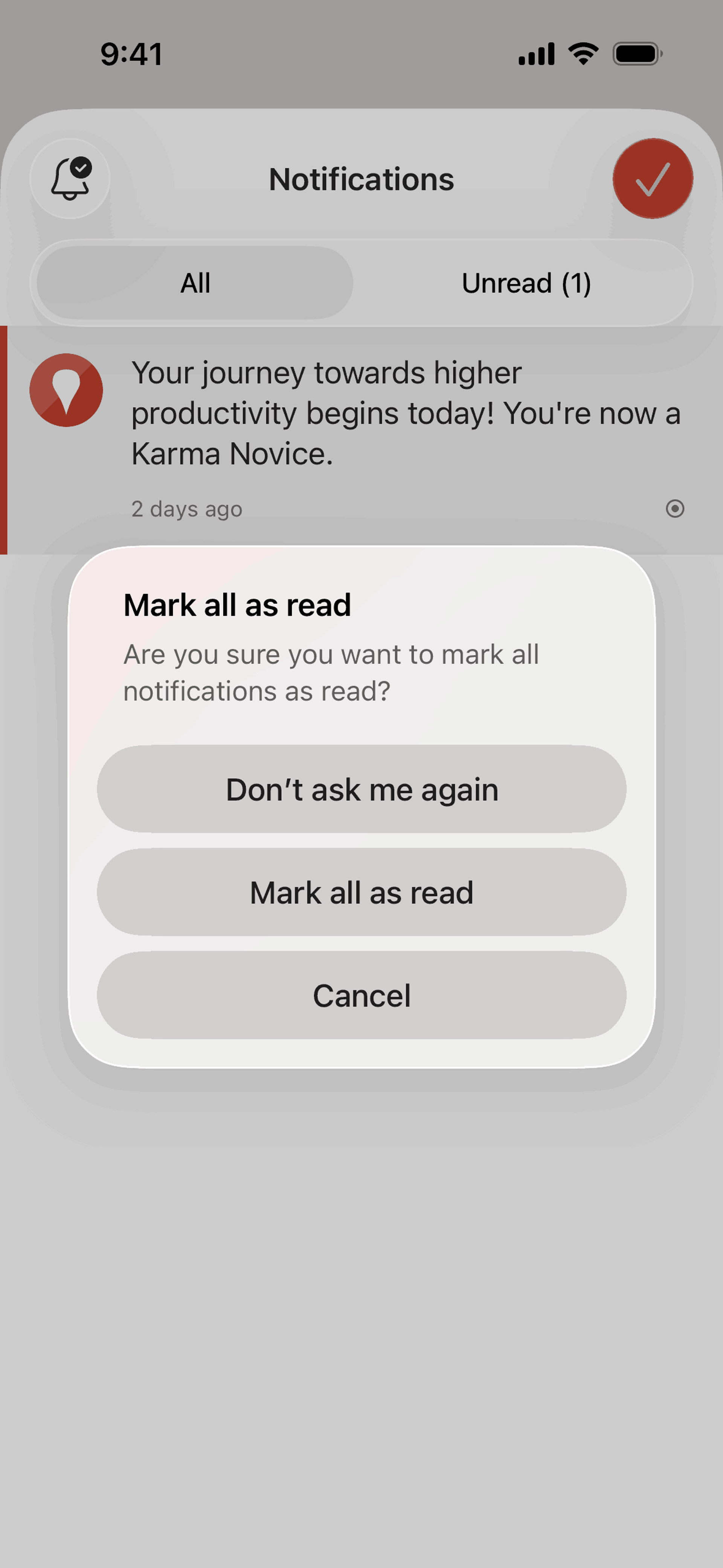 Todoist iOS Collaboration interface screenshot 24
