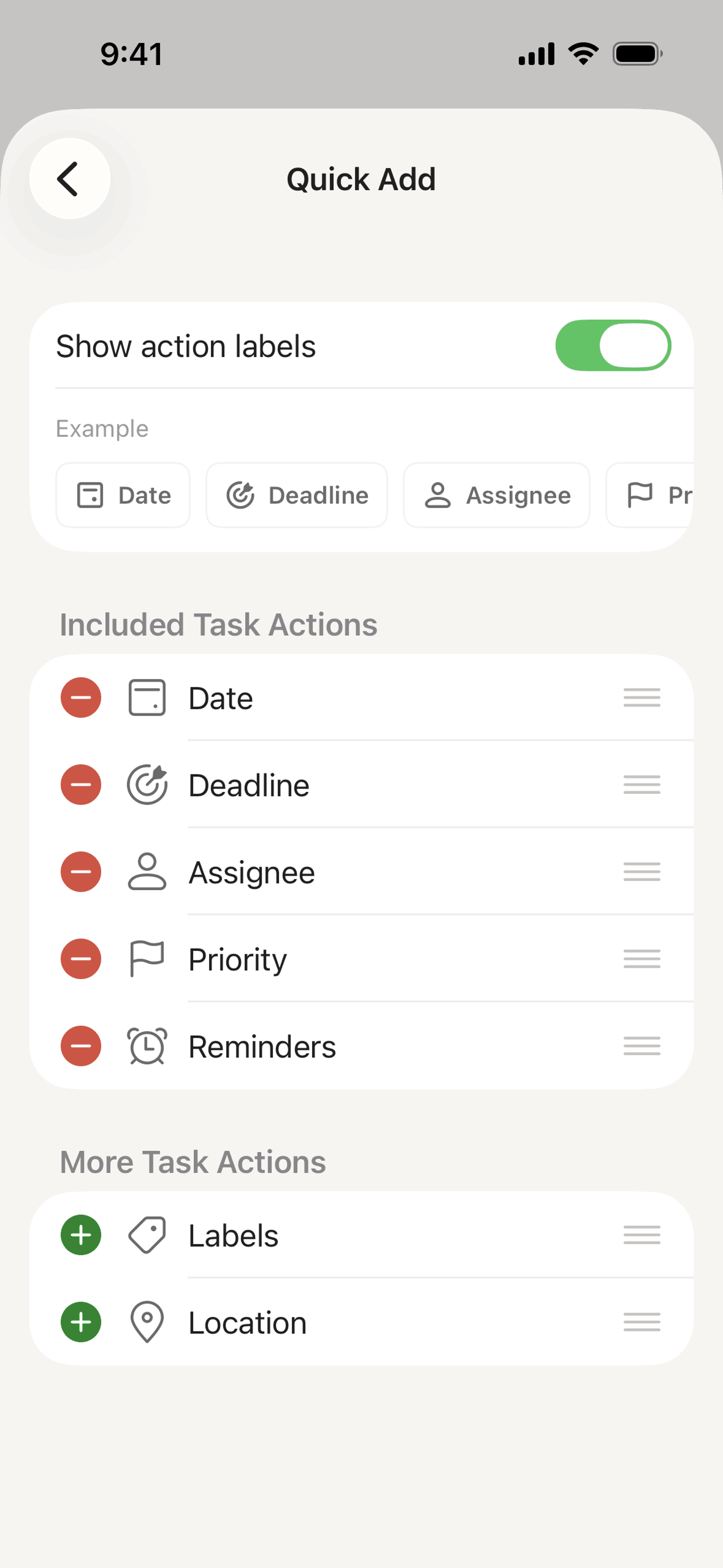 Todoist iOS Collaboration interface screenshot 14