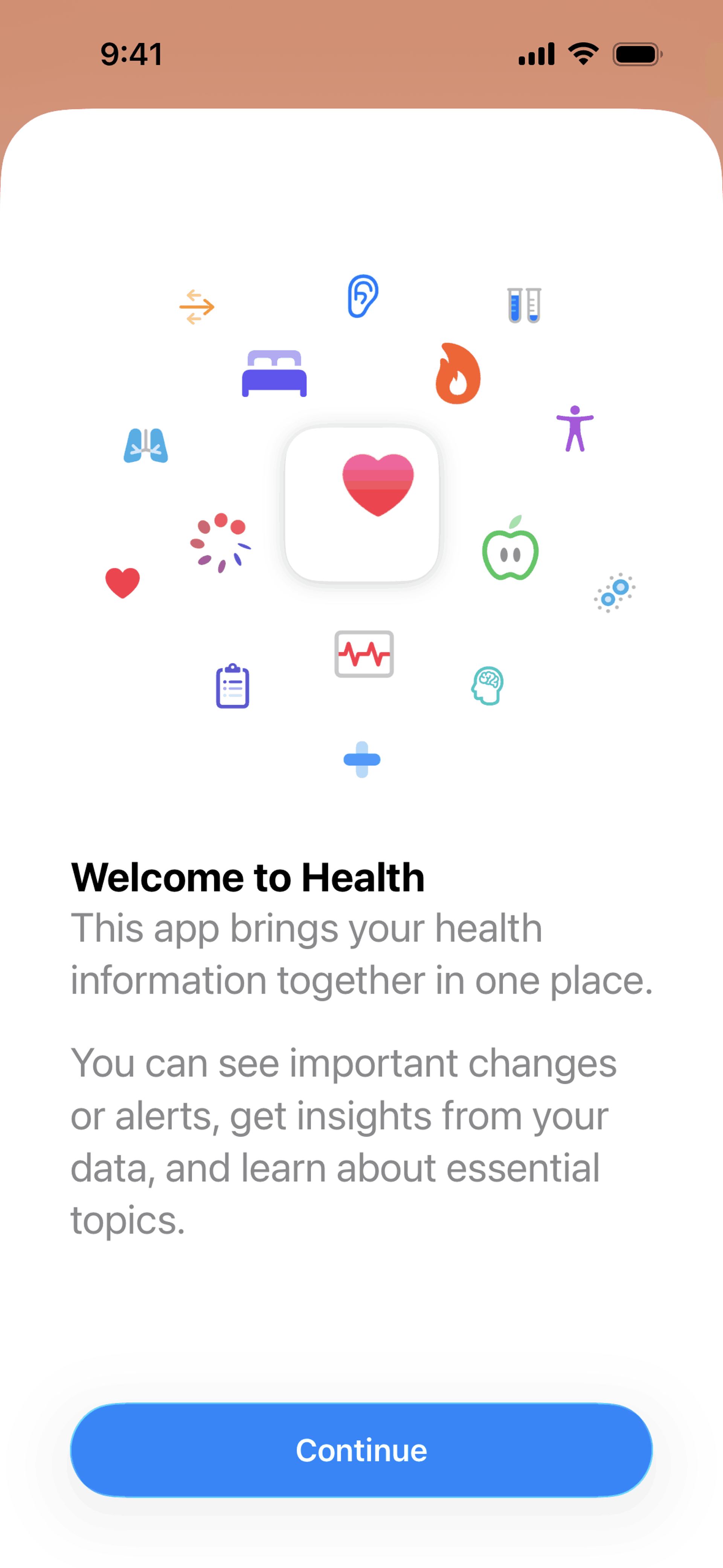 Apple Health iOS Health & Fitness interface screenshot 1