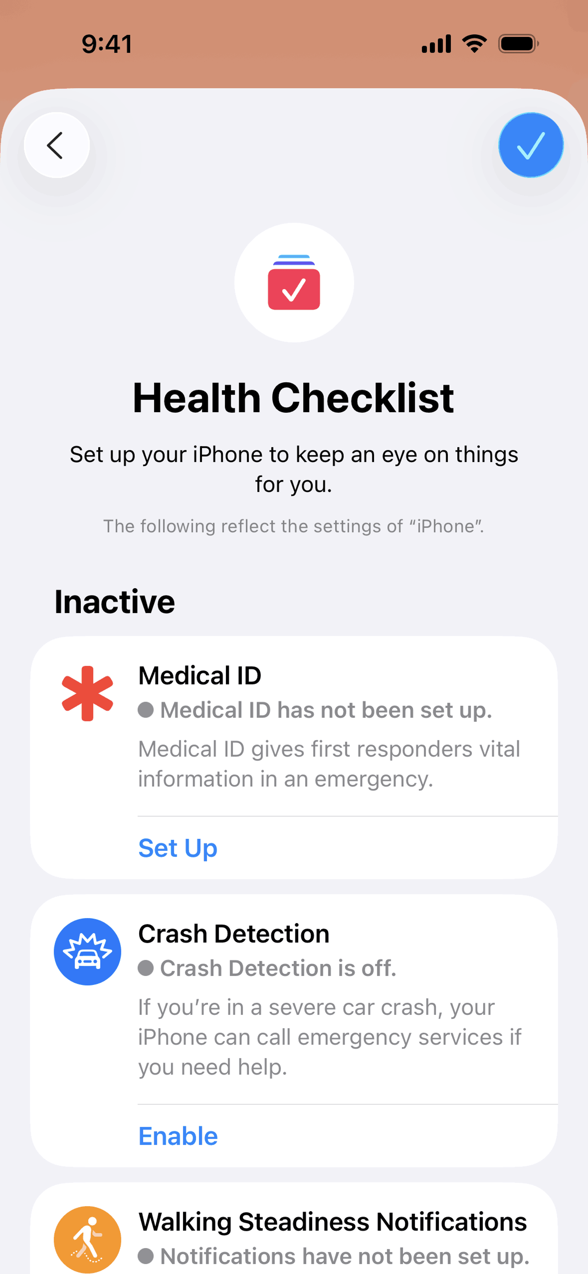 Apple Health iOS Health & Fitness interface screenshot 6