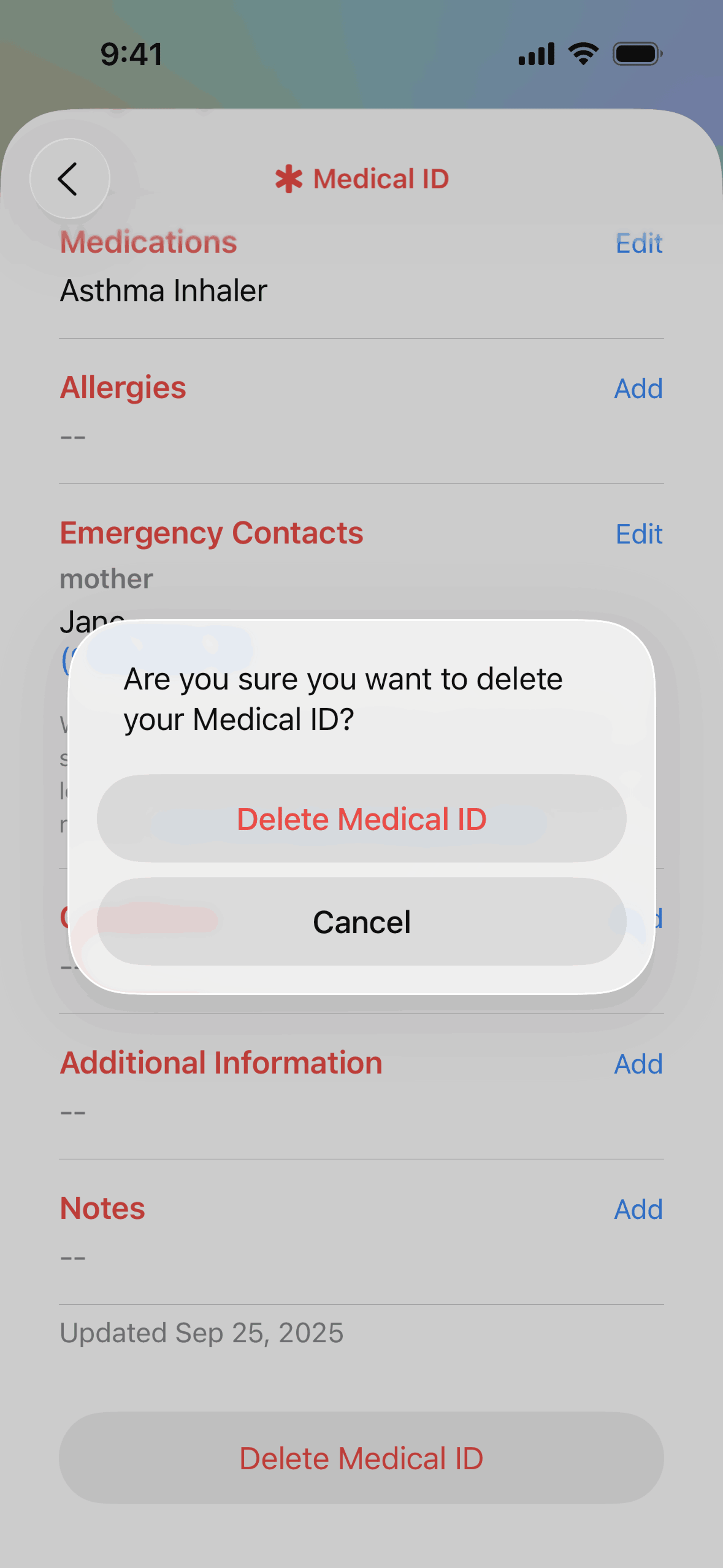 Apple Health iOS Health & Fitness interface screenshot 9