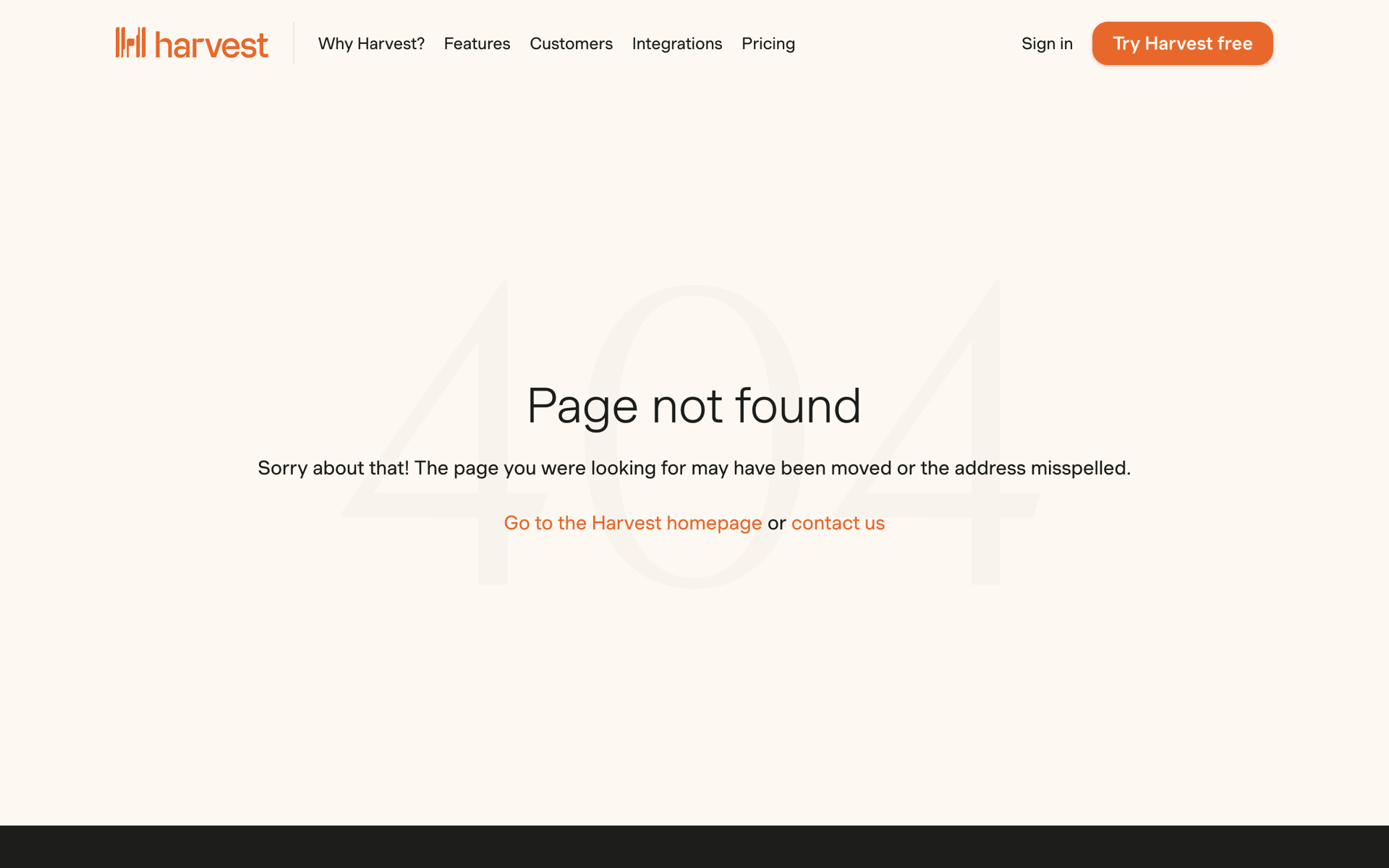 Harvest Web Business interface screenshot 5