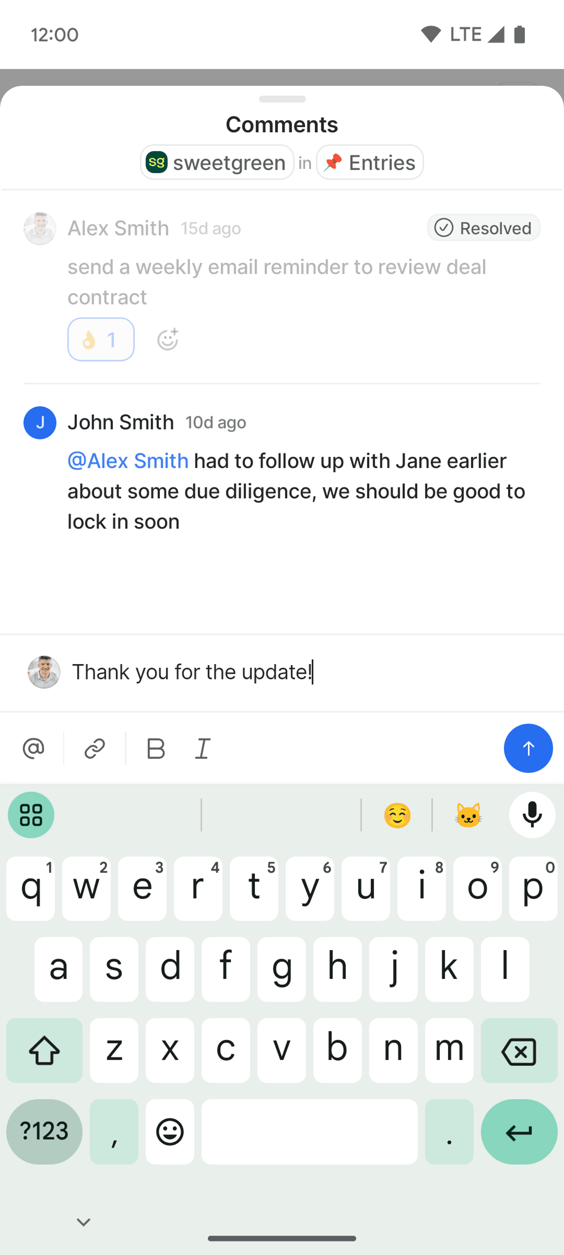 Attio Android Productivity interface screenshot 7