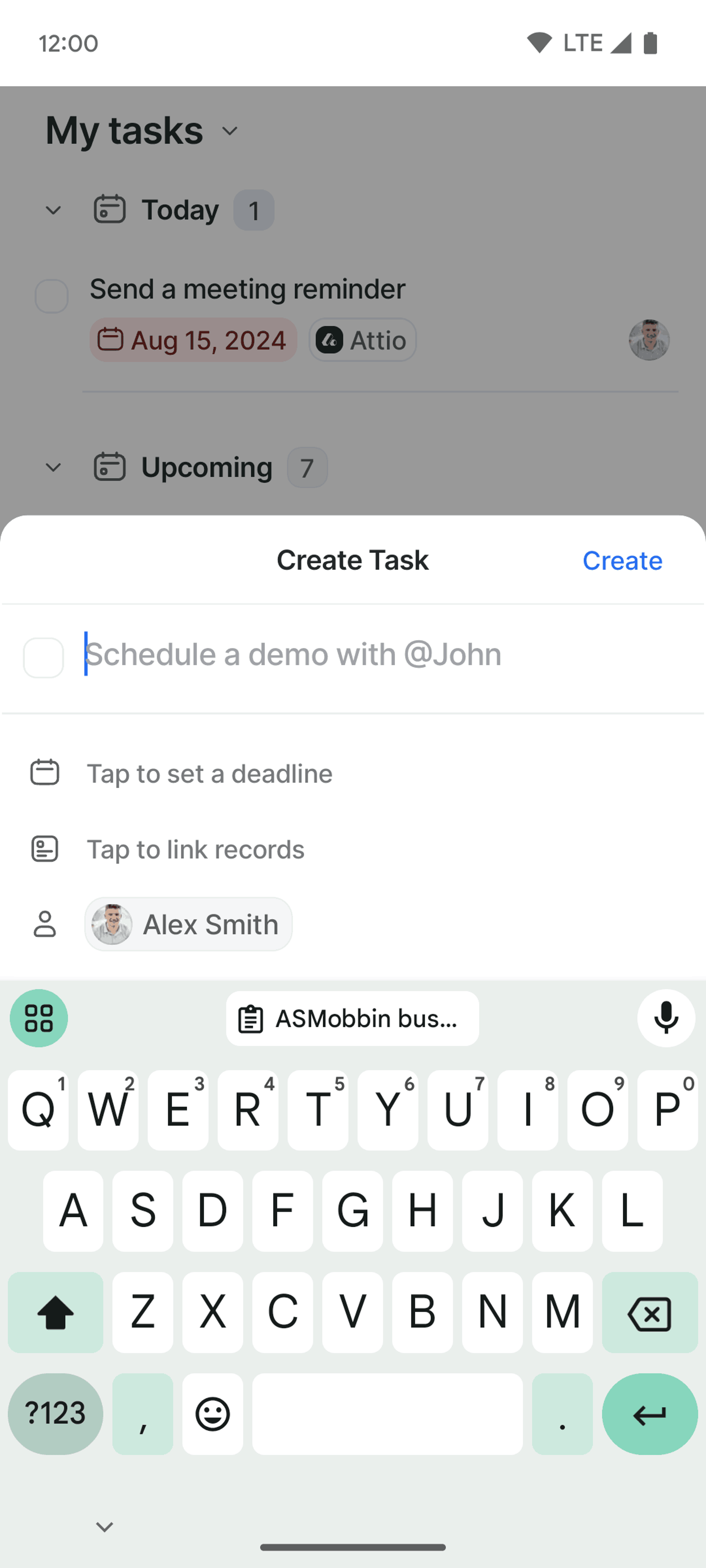 Attio Android Productivity interface screenshot 16