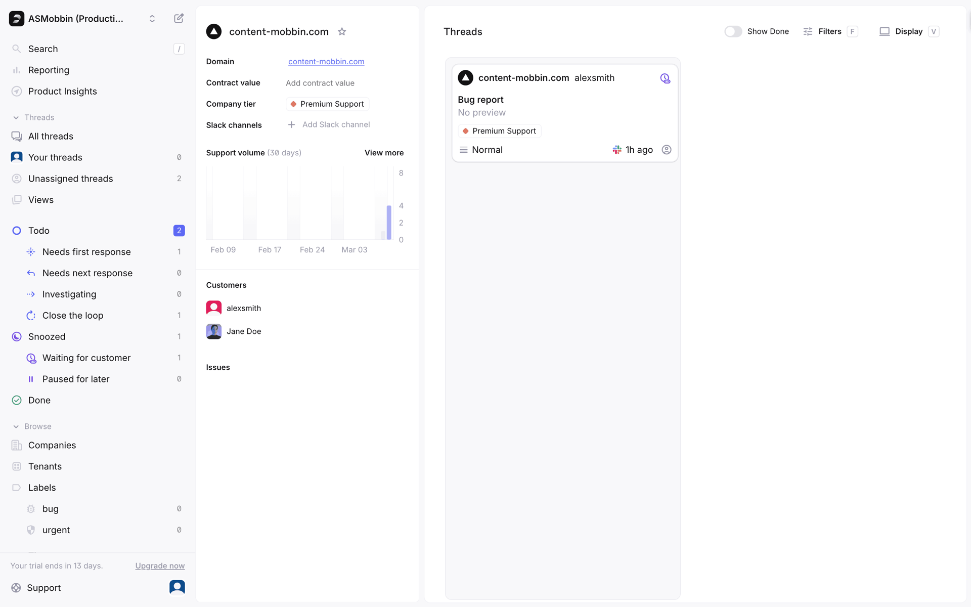 Plain Web Business interface screenshot 10
