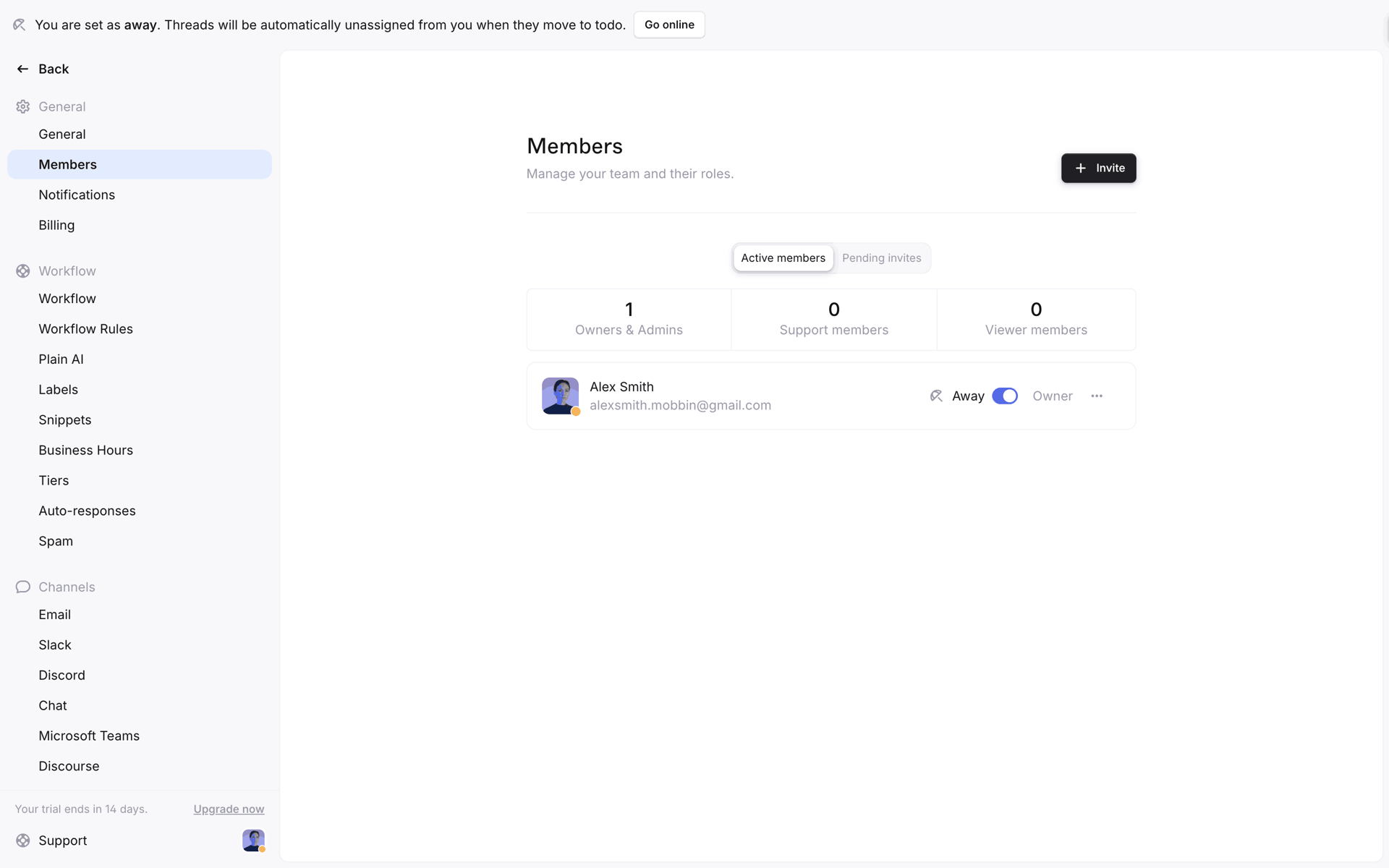 Plain Web Business interface screenshot 17