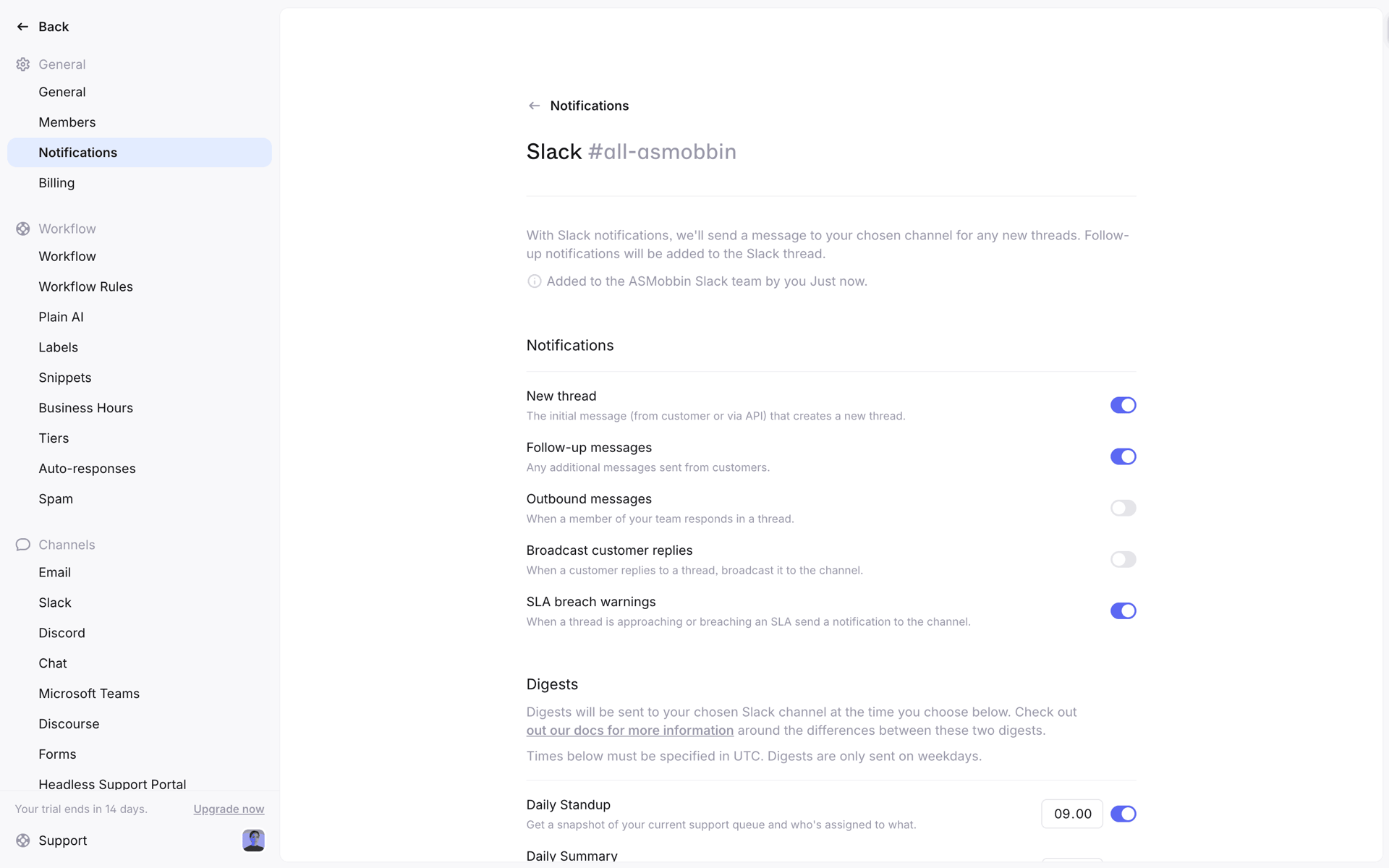 Plain Web Business interface screenshot 18