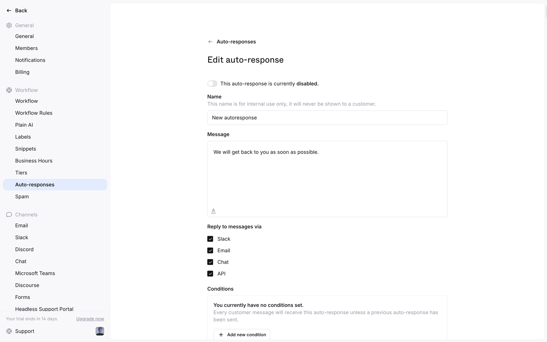 Plain Web Business interface screenshot 21