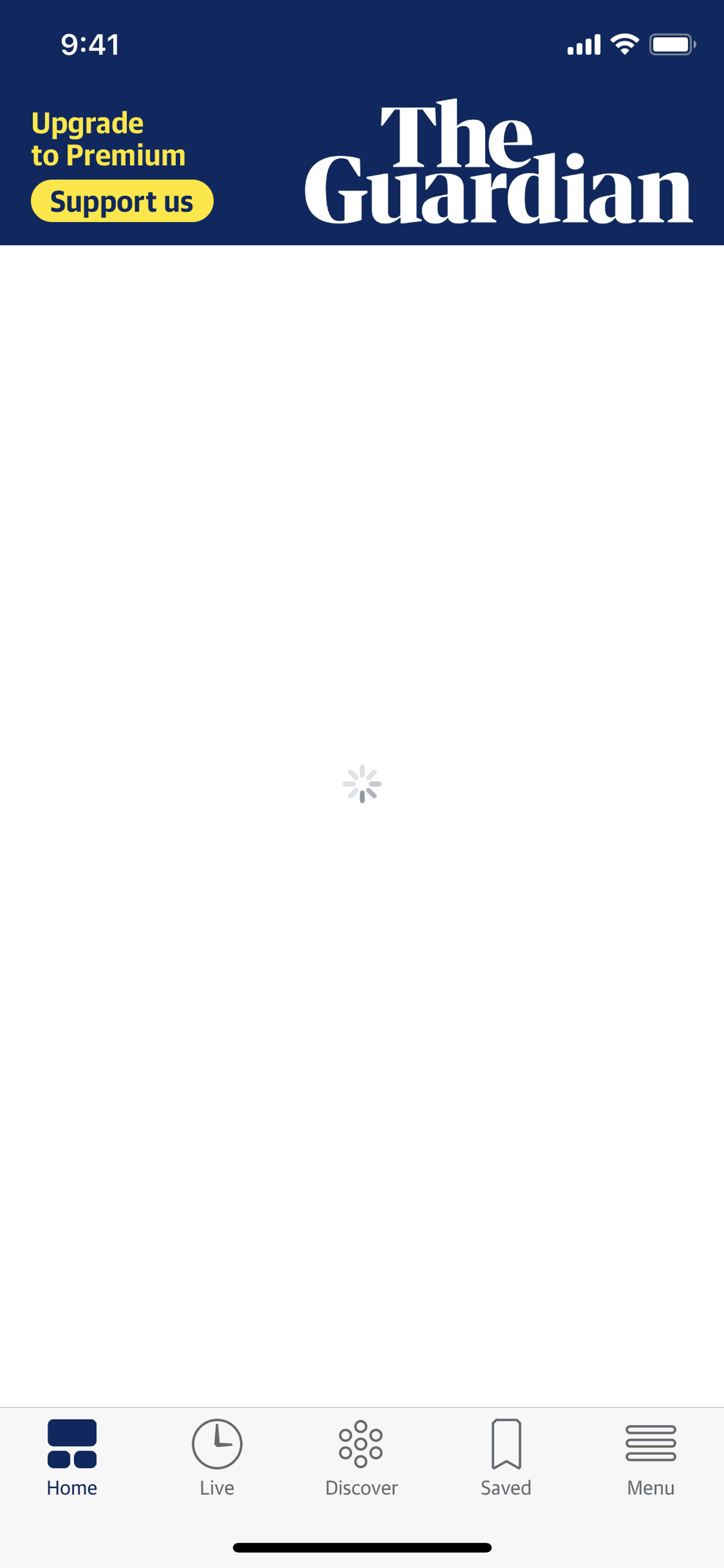 The Guardian iOS News interface screenshot 6