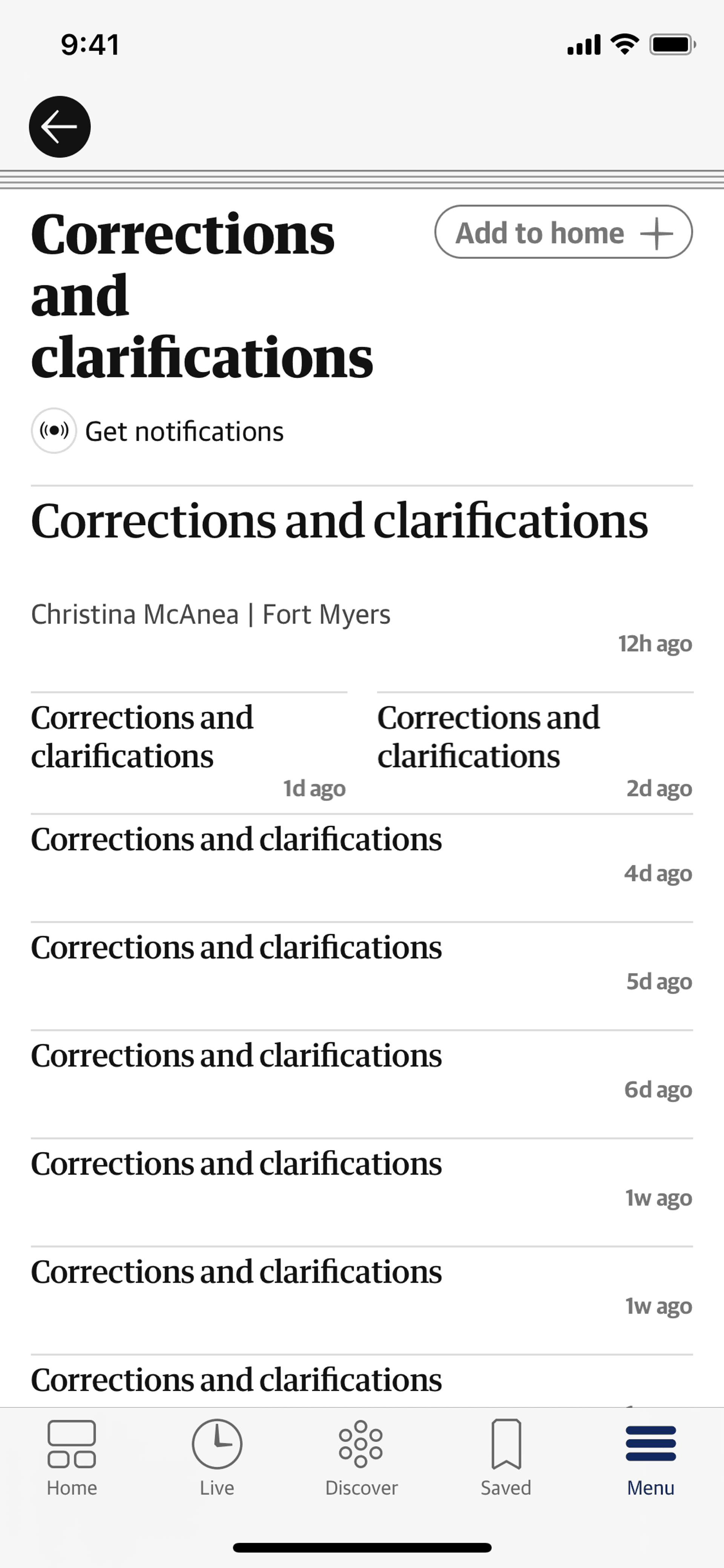 The Guardian iOS News interface screenshot 24