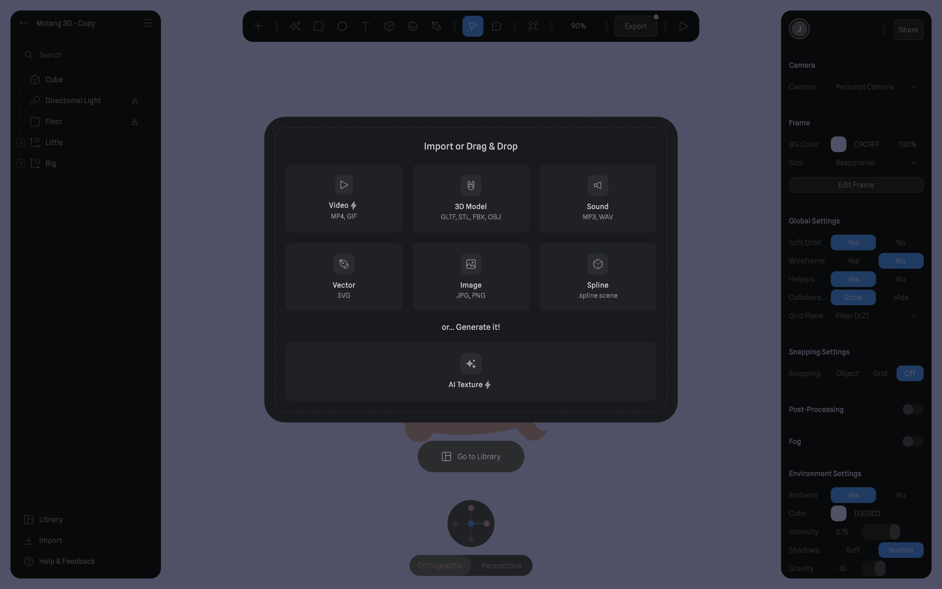 Spline Web Graphics & Design interface screenshot 8