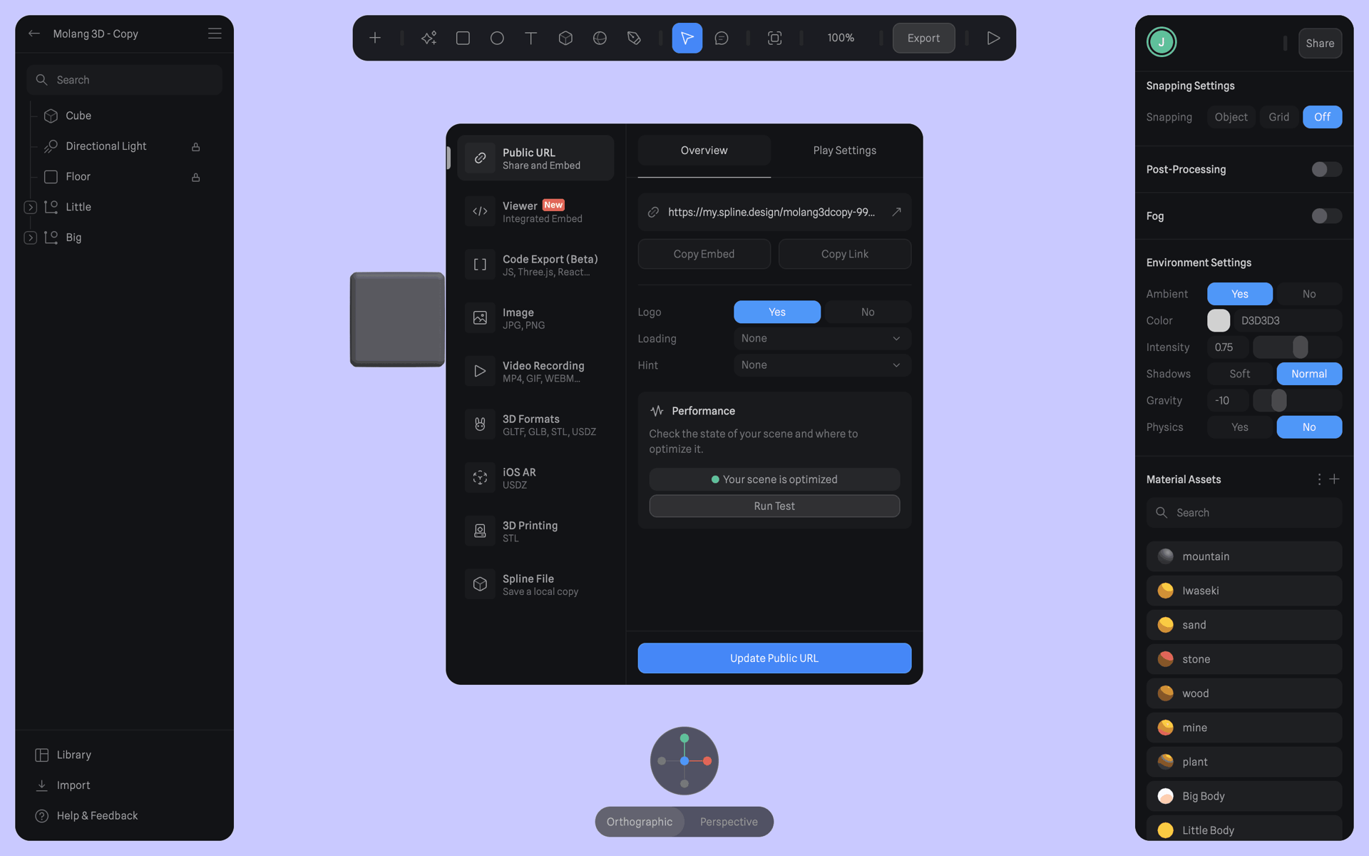 Spline Web Graphics & Design interface screenshot 10