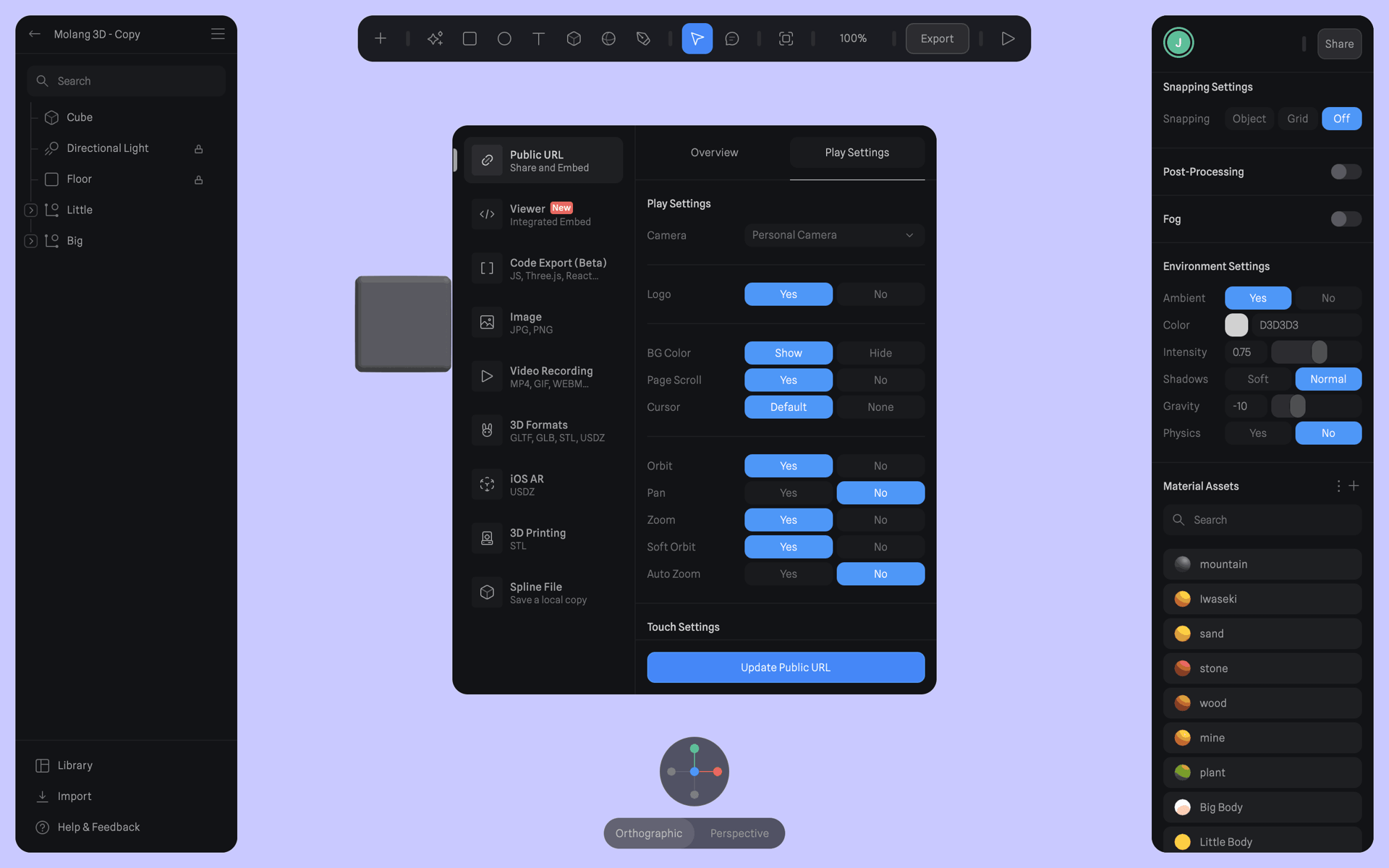 Spline Web Graphics & Design interface screenshot 11